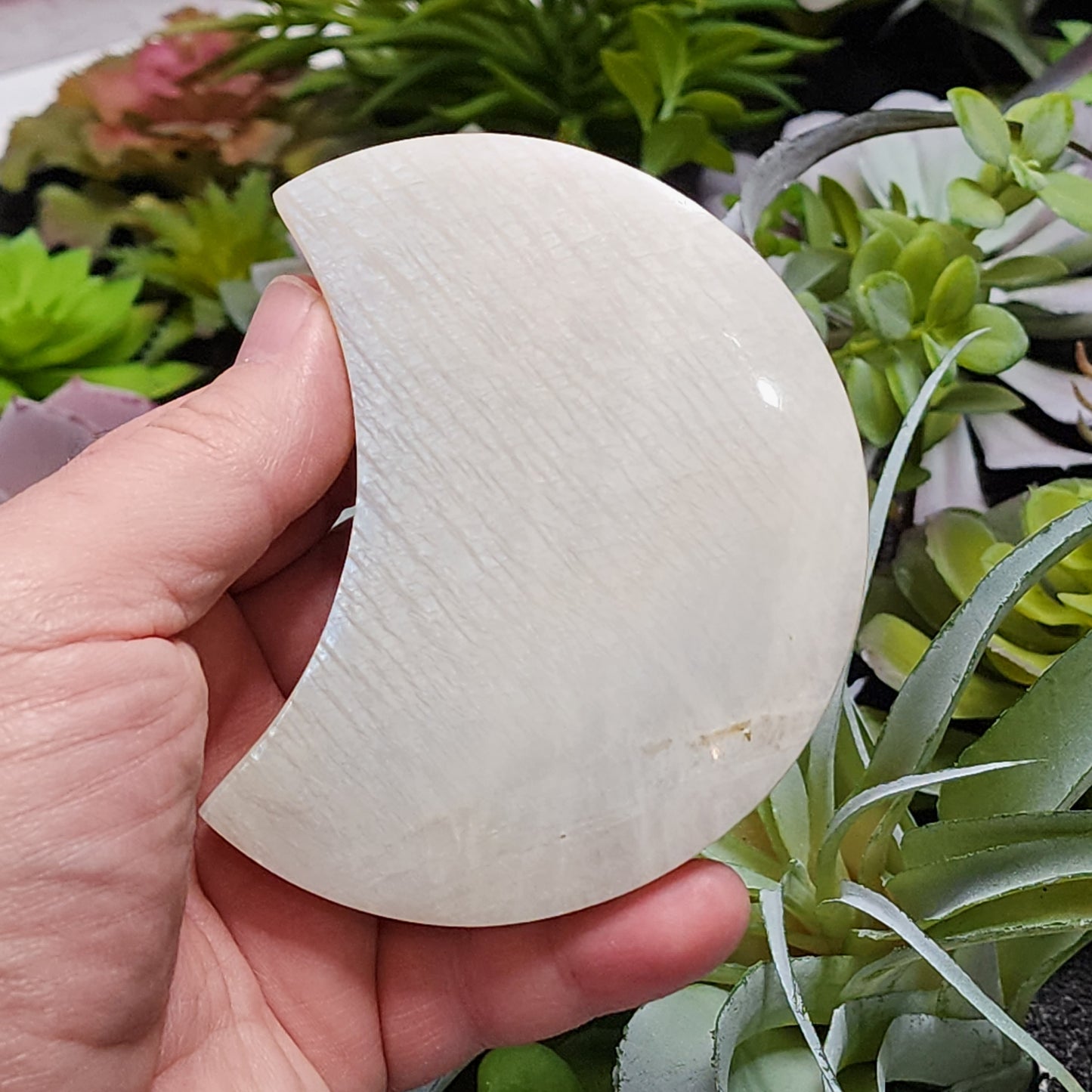 Moonstone Moon Carving | 2303