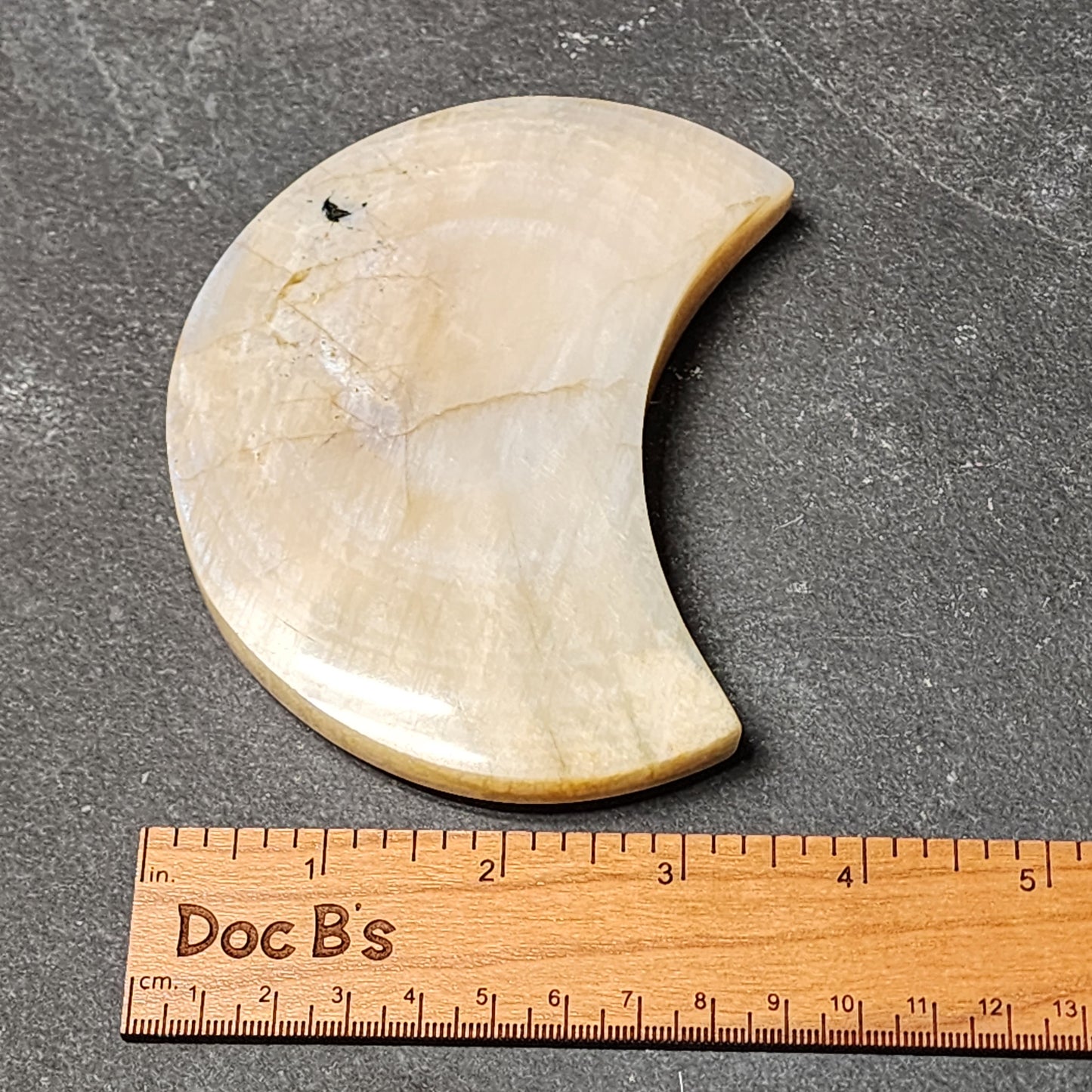 Moonstone Moon Carving | 2305