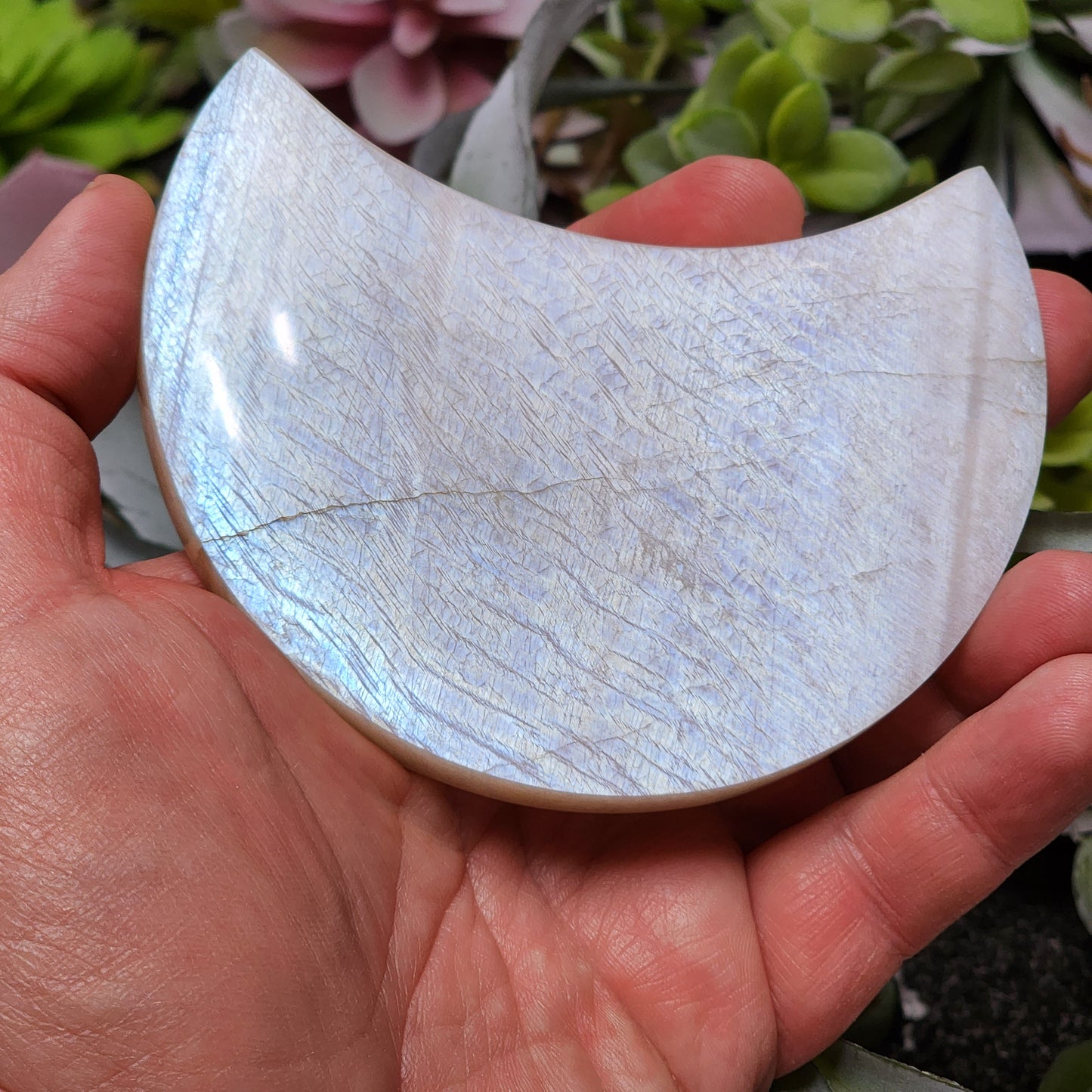 Moonstone Moon Carving | 2306