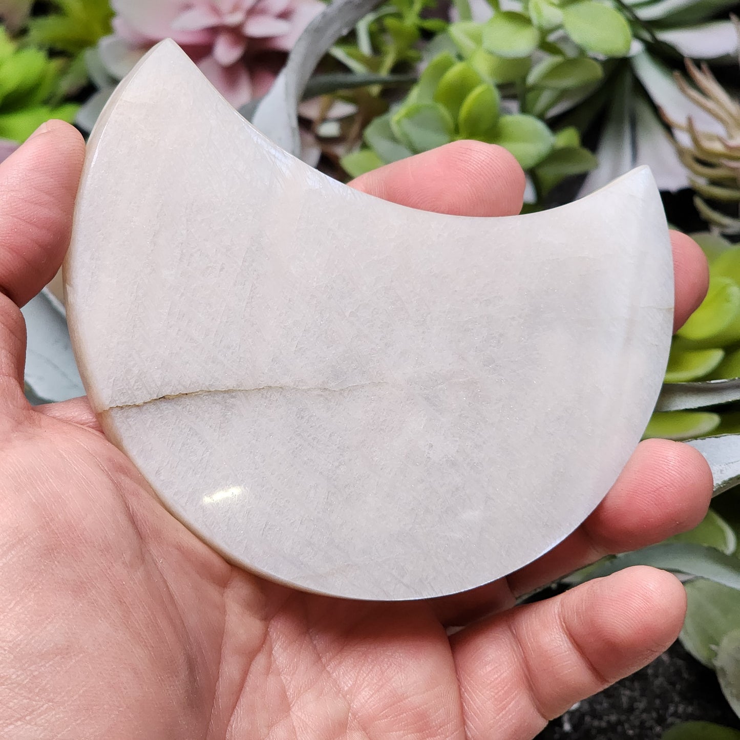 Moonstone Moon Carving | 2306
