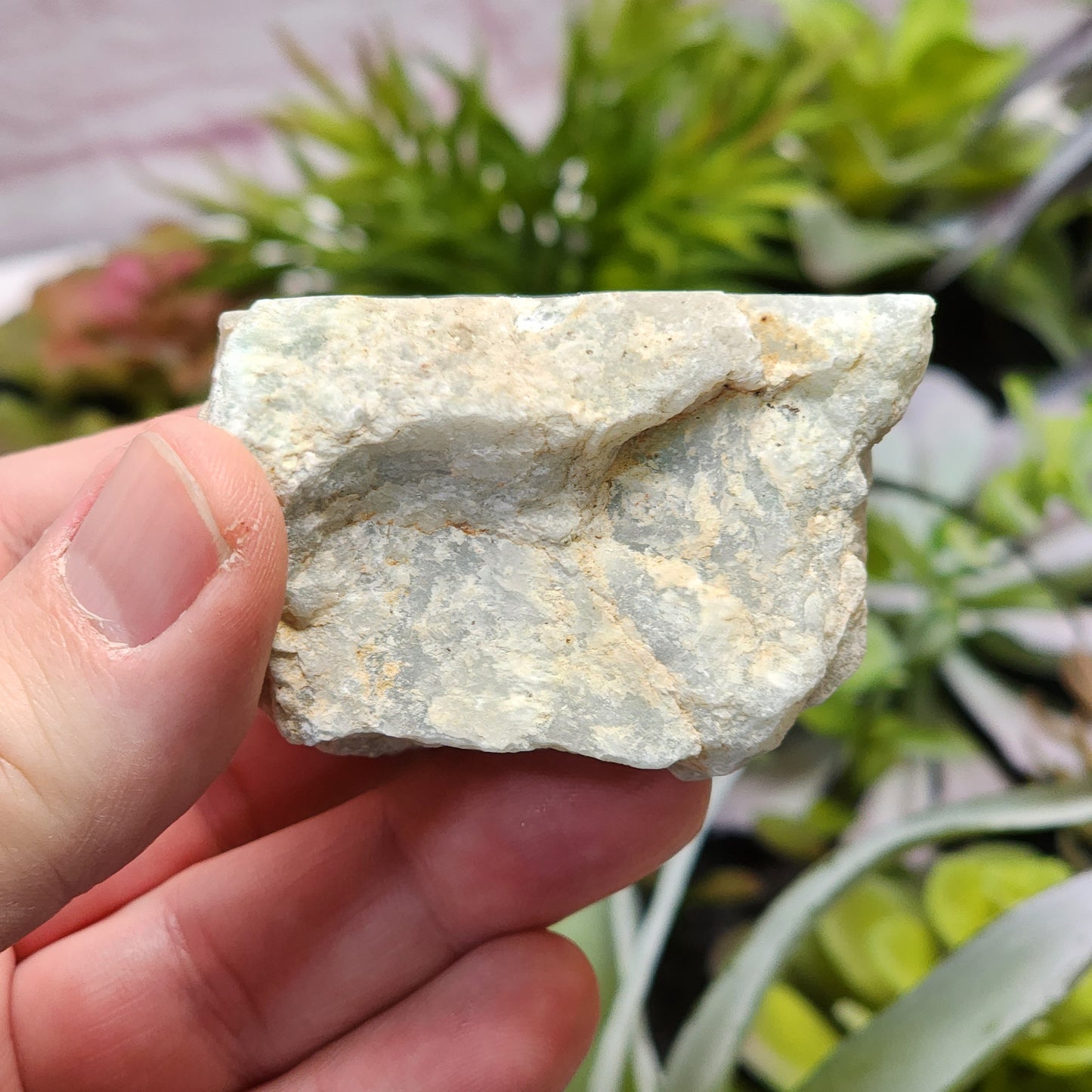 Guatemalan White Ice Jadeite Jade Rough Material | 2318