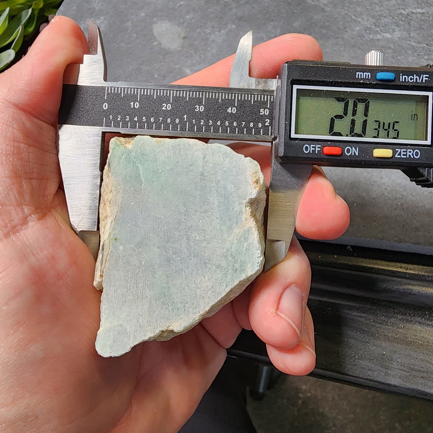 Guatemalan White Ice Jadeite Jade Rough Material | 2318