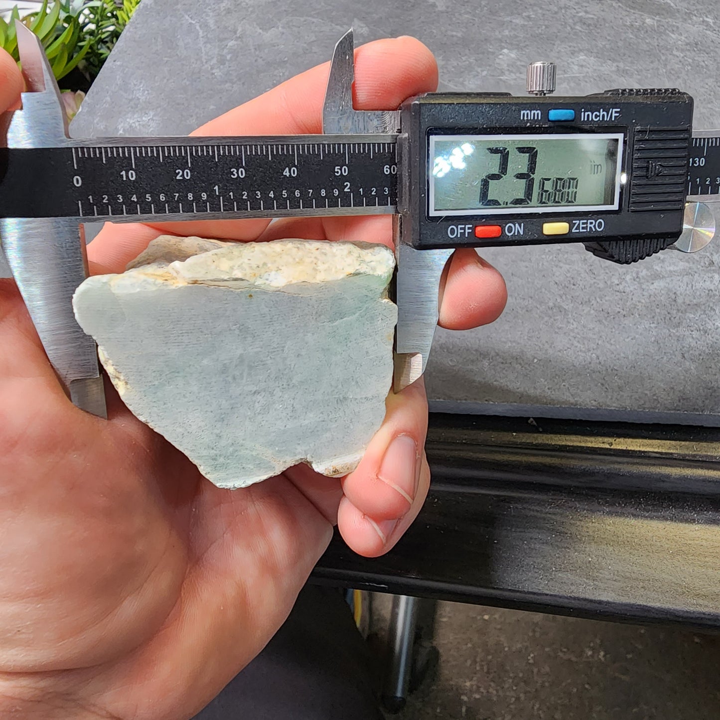 Guatemalan White Ice Jadeite Jade Rough Material | 2318