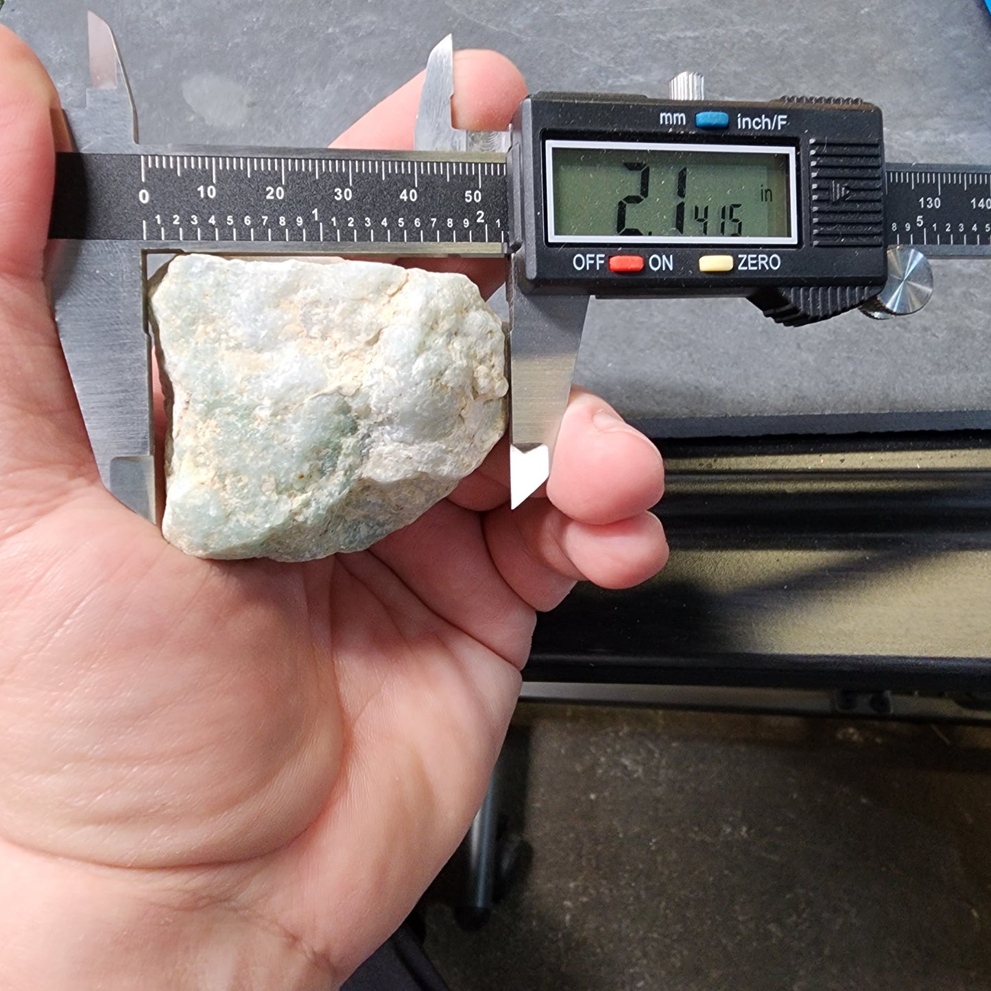 Guatemalan White Ice Jadeite Jade Rough Material | 2318