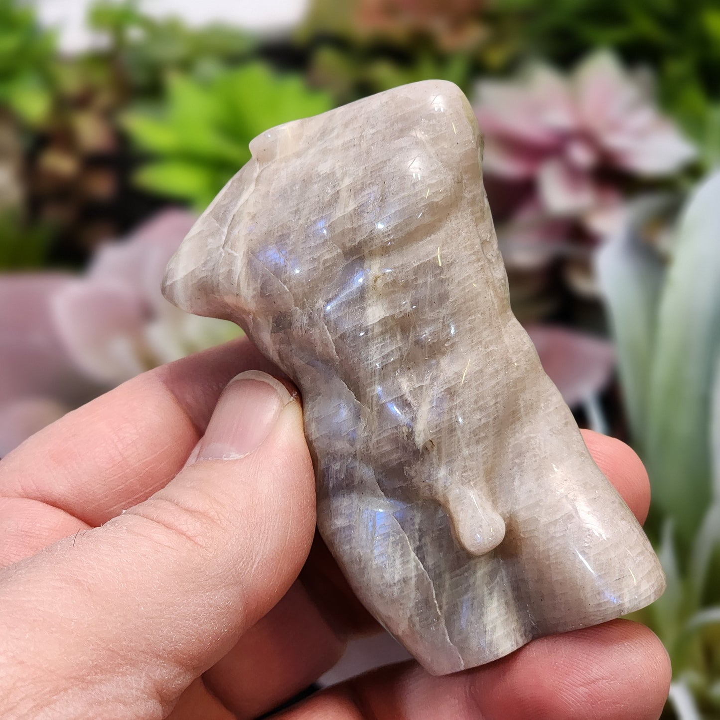 Moonstone Male God Body Carving | 2312