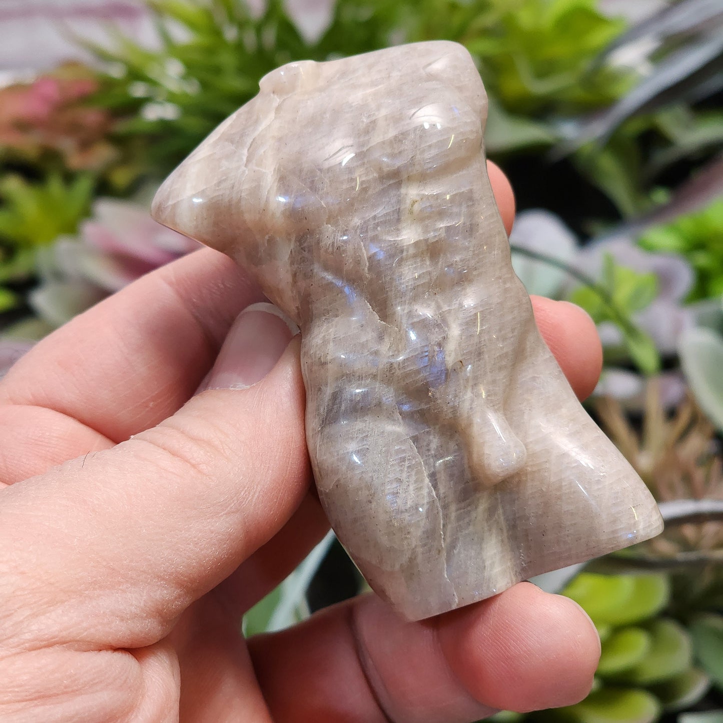 Moonstone Male God Body Carving | 2312