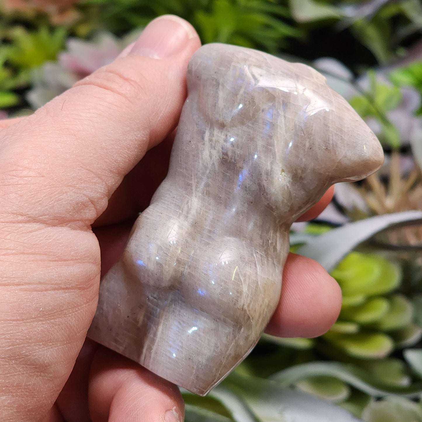 Moonstone Male God Body Carving | 2312