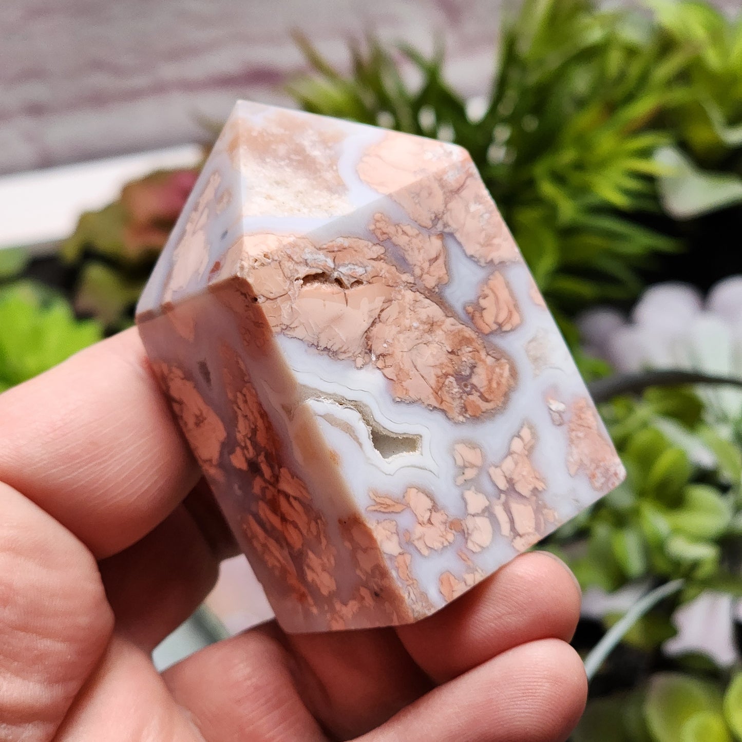 Cotton Candy Agate Tower | 2330