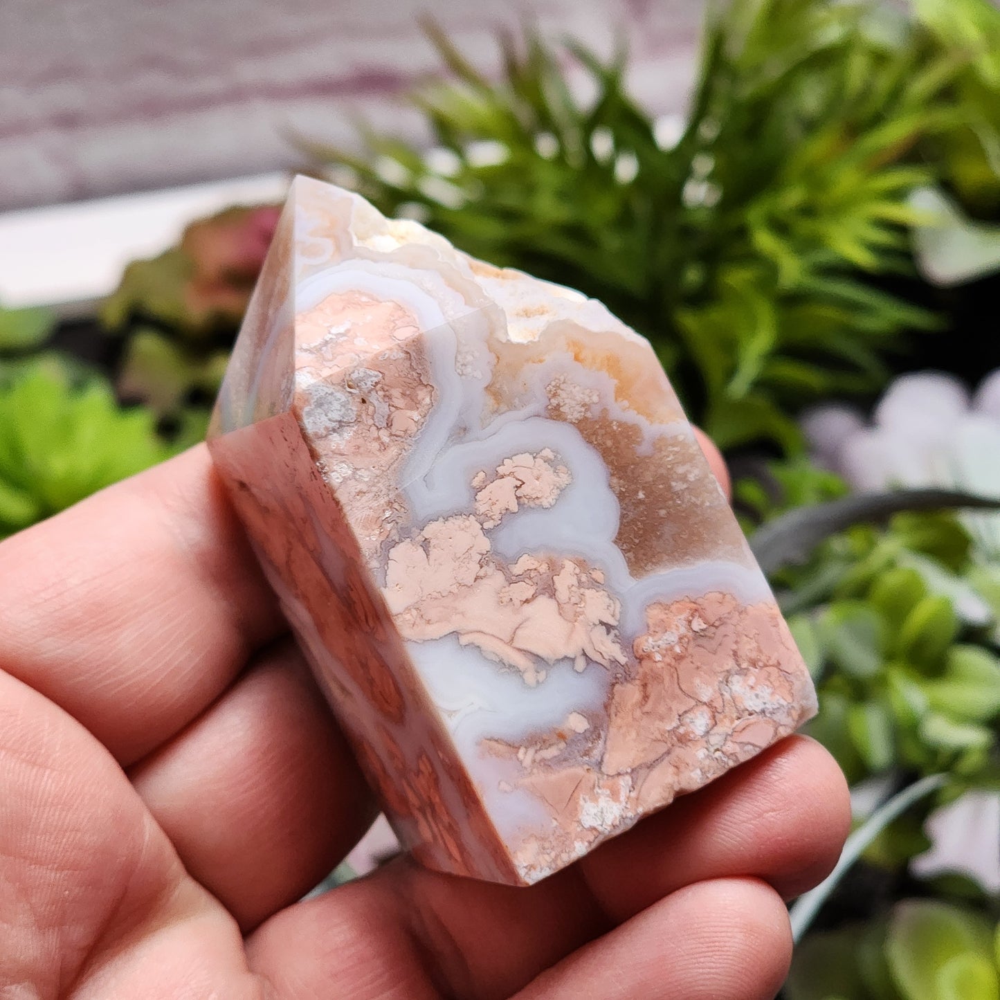 Cotton Candy Agate Tower | 2330