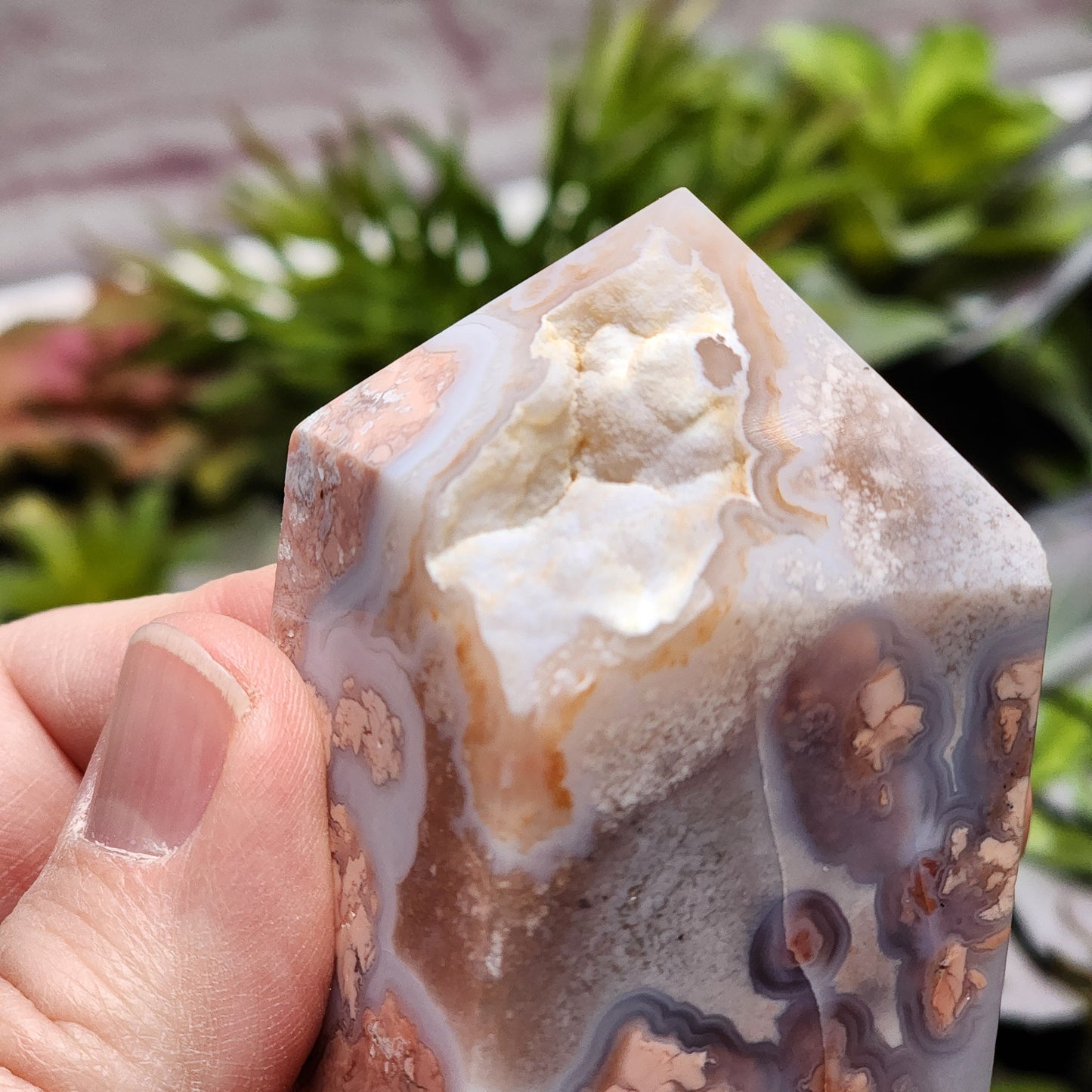 Cotton Candy Agate Tower | 2330