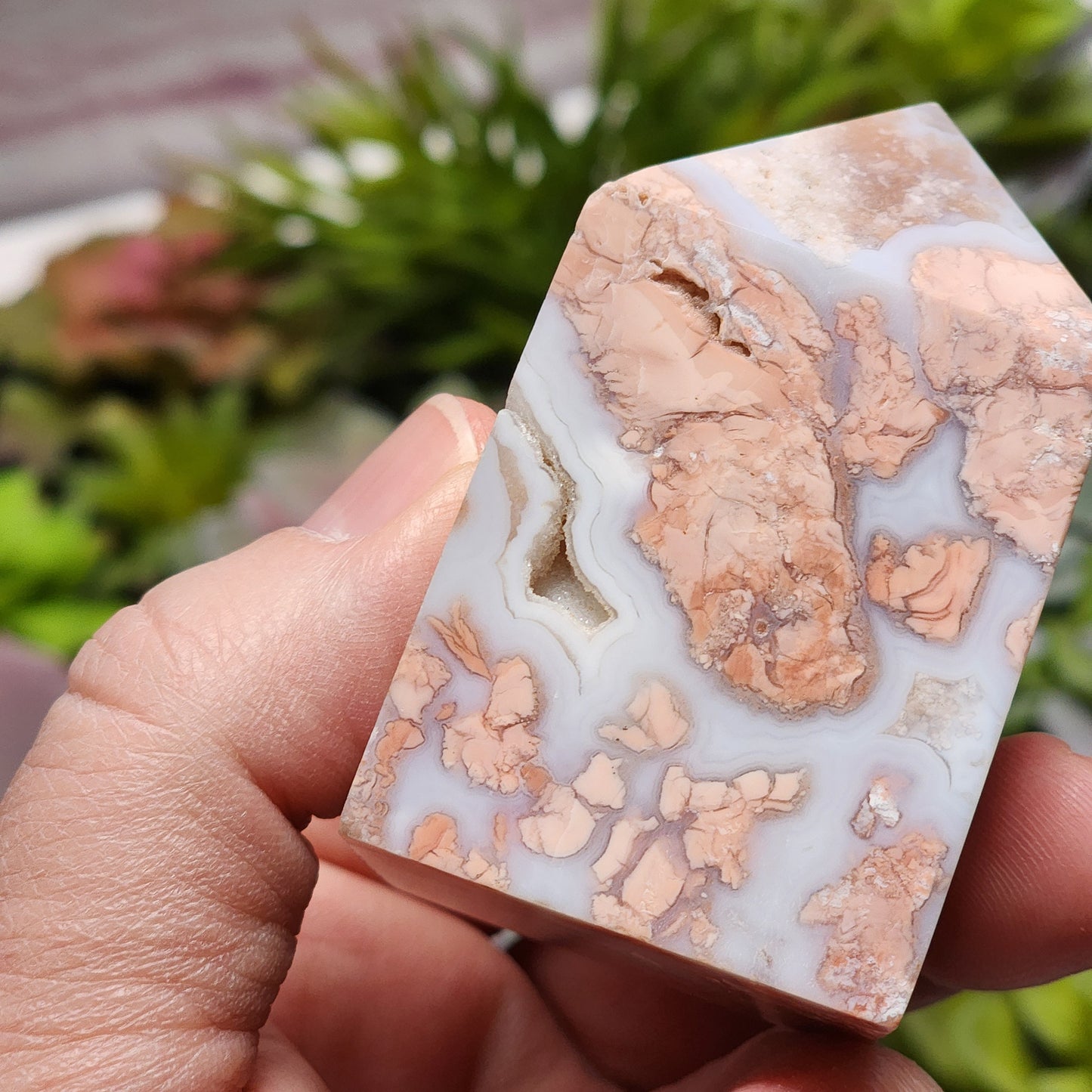 Cotton Candy Agate Tower | 2330