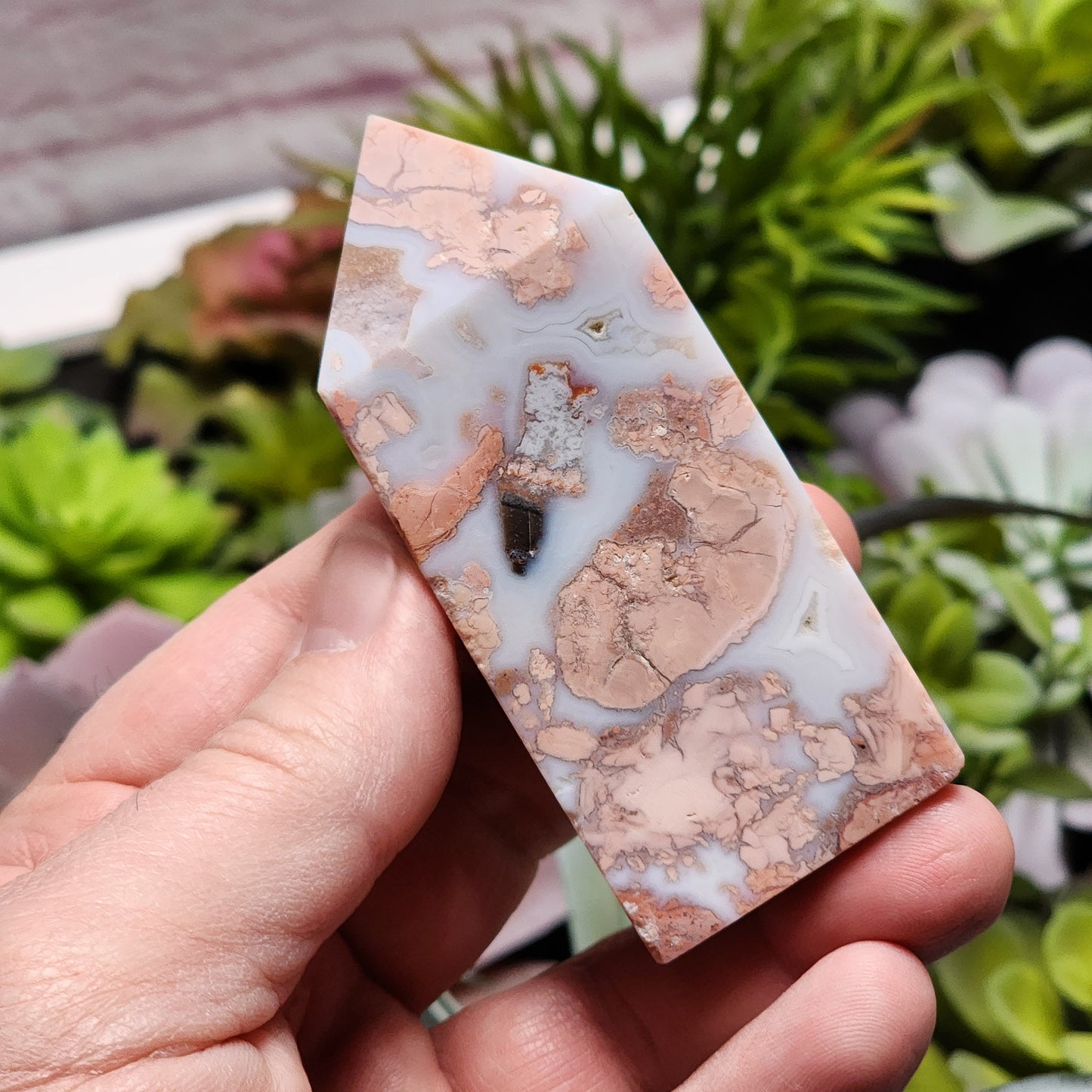 Cotton Candy Agate Tower | 2331