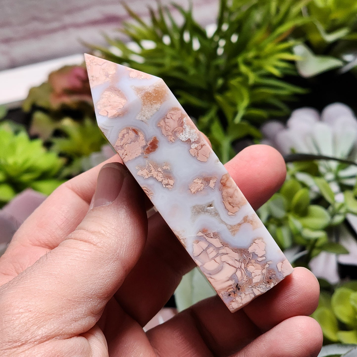 Cotton Candy Agate Tower | 2331