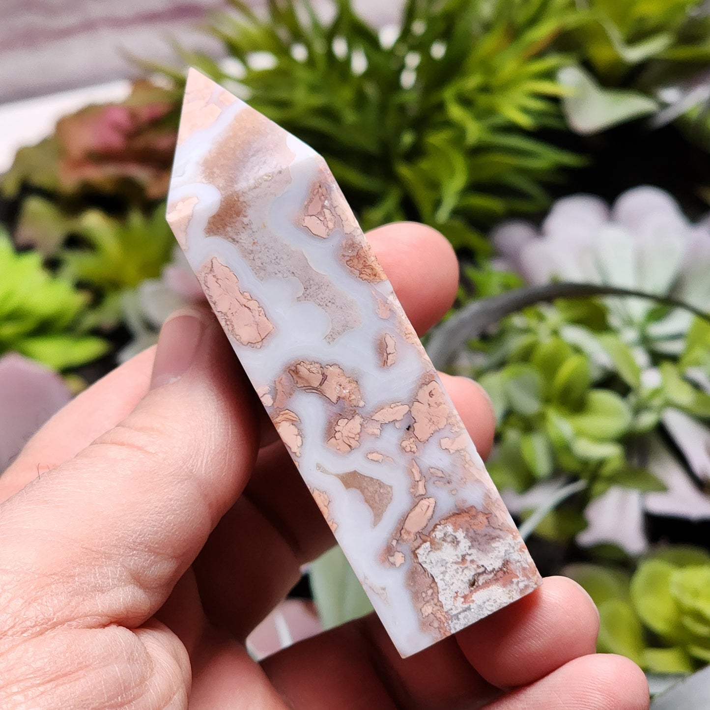 Cotton Candy Agate Tower | 2331