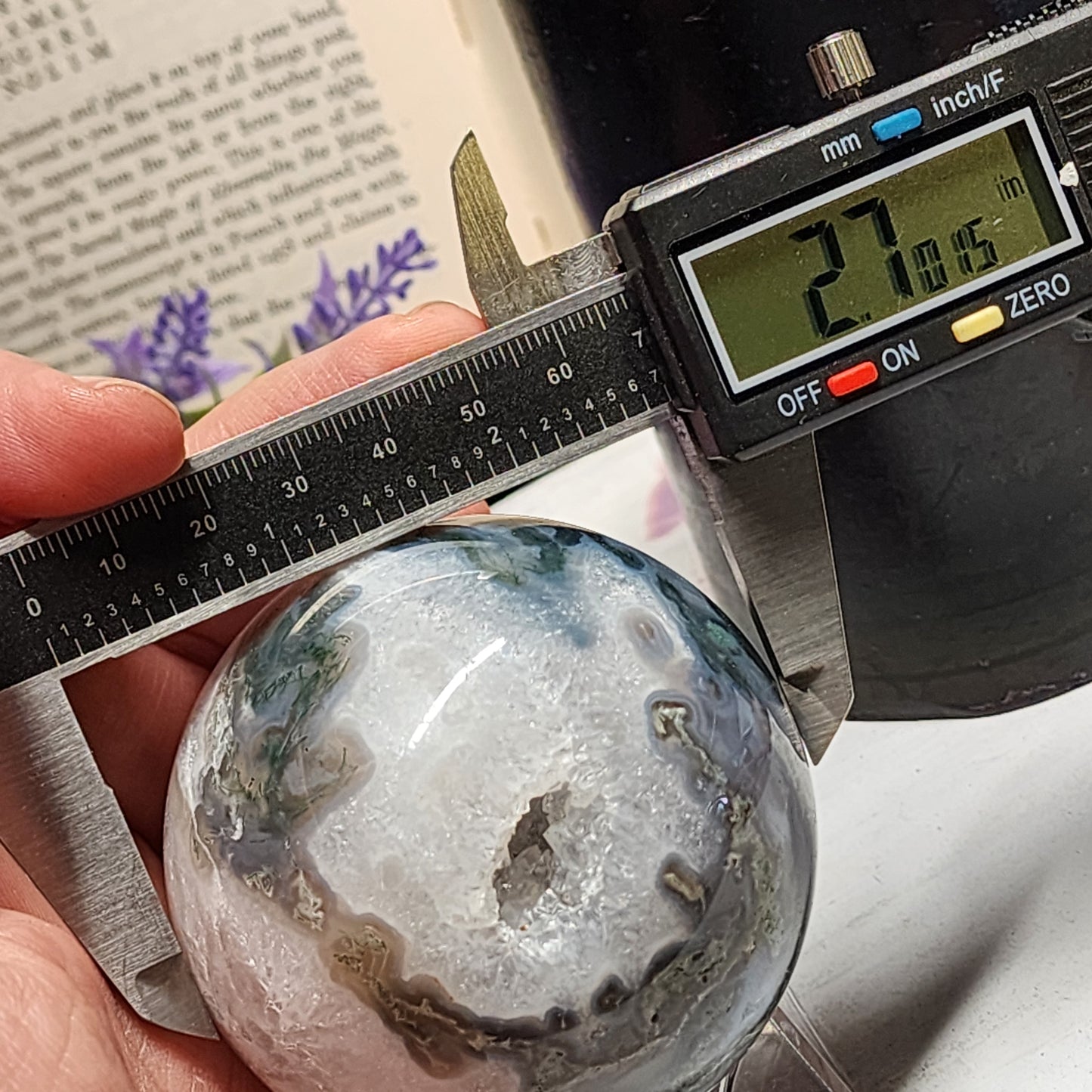 Moss Agate Sphere | 2230