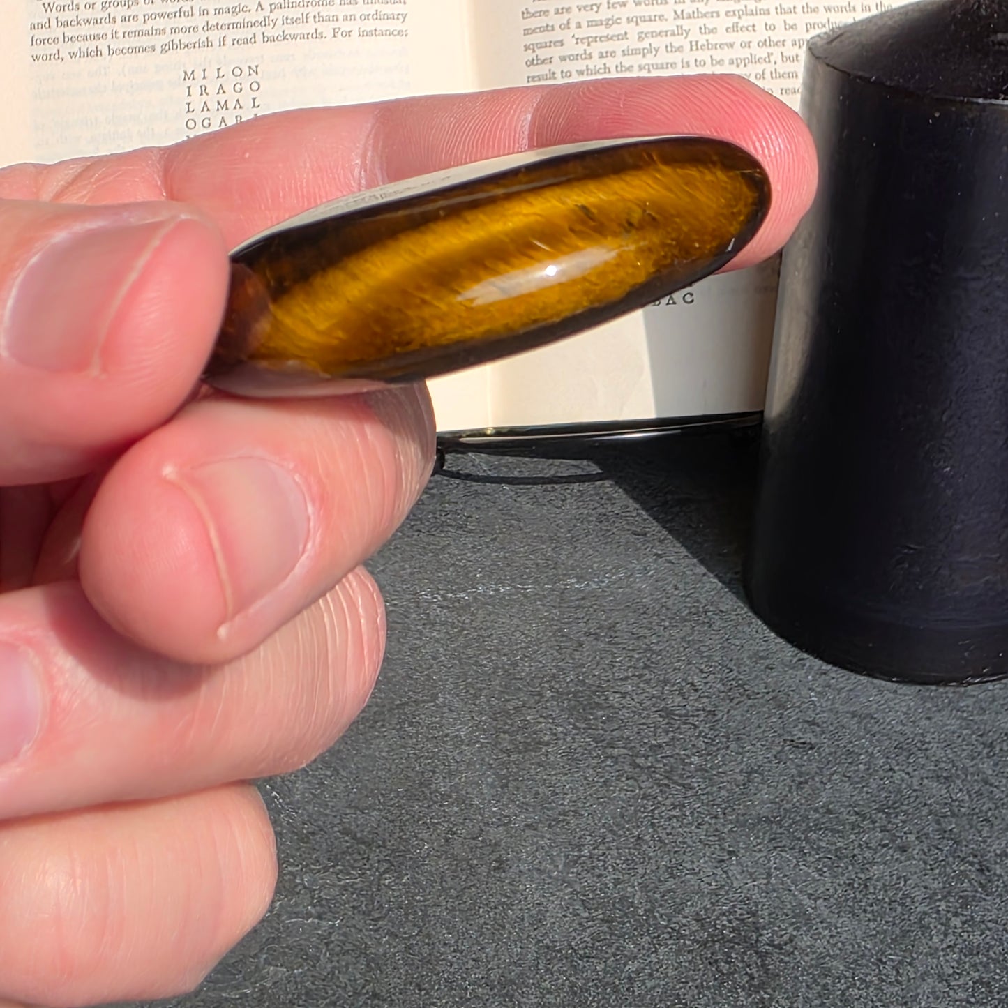 Tiger's Eye Palmstone | 1736