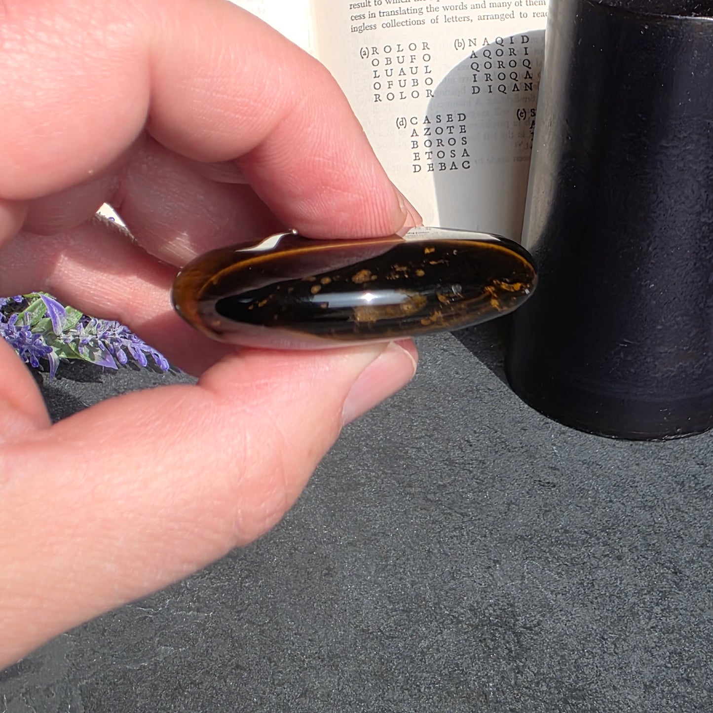 Tiger's Eye Palmstone | 1736