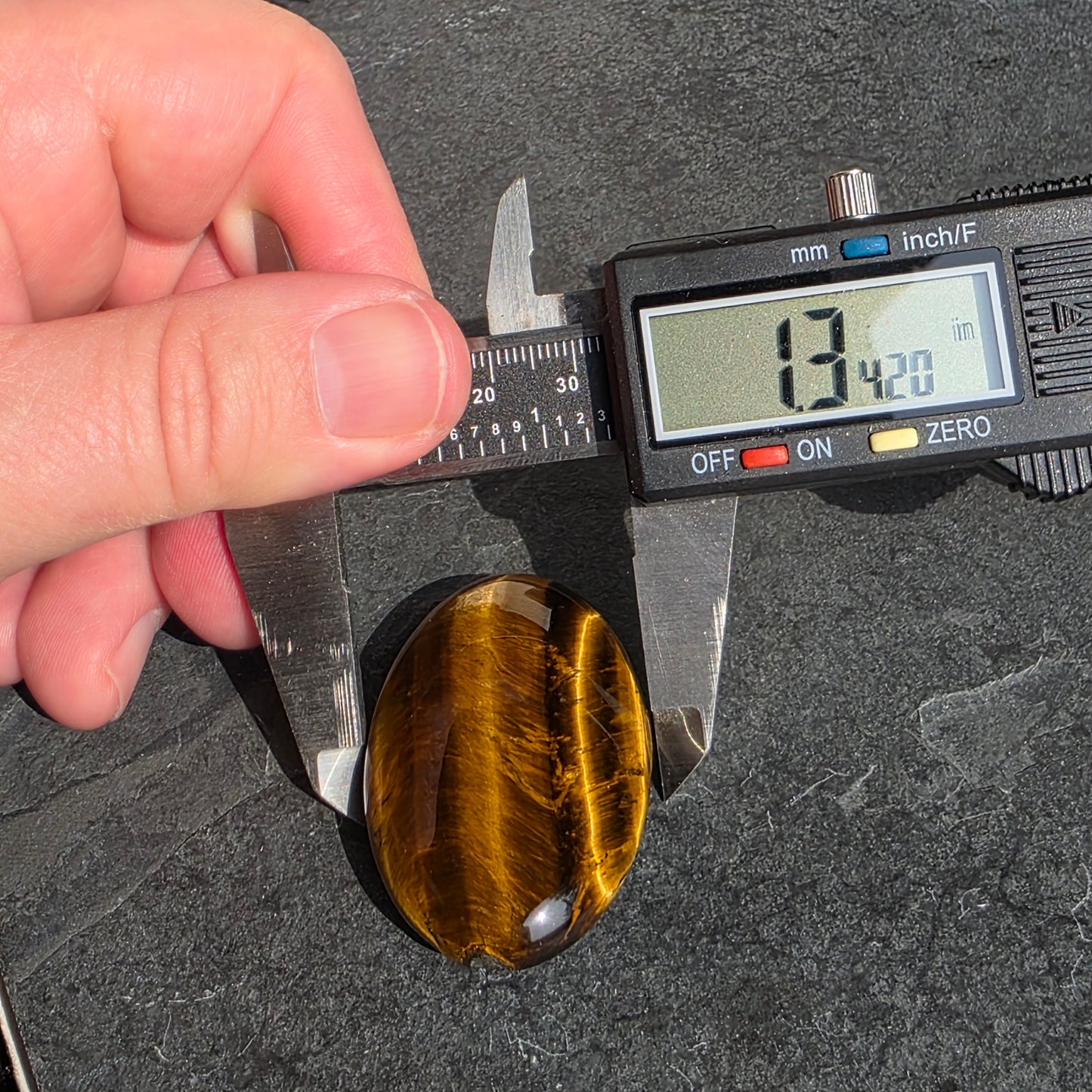 Tiger's Eye Palmstone | 1736