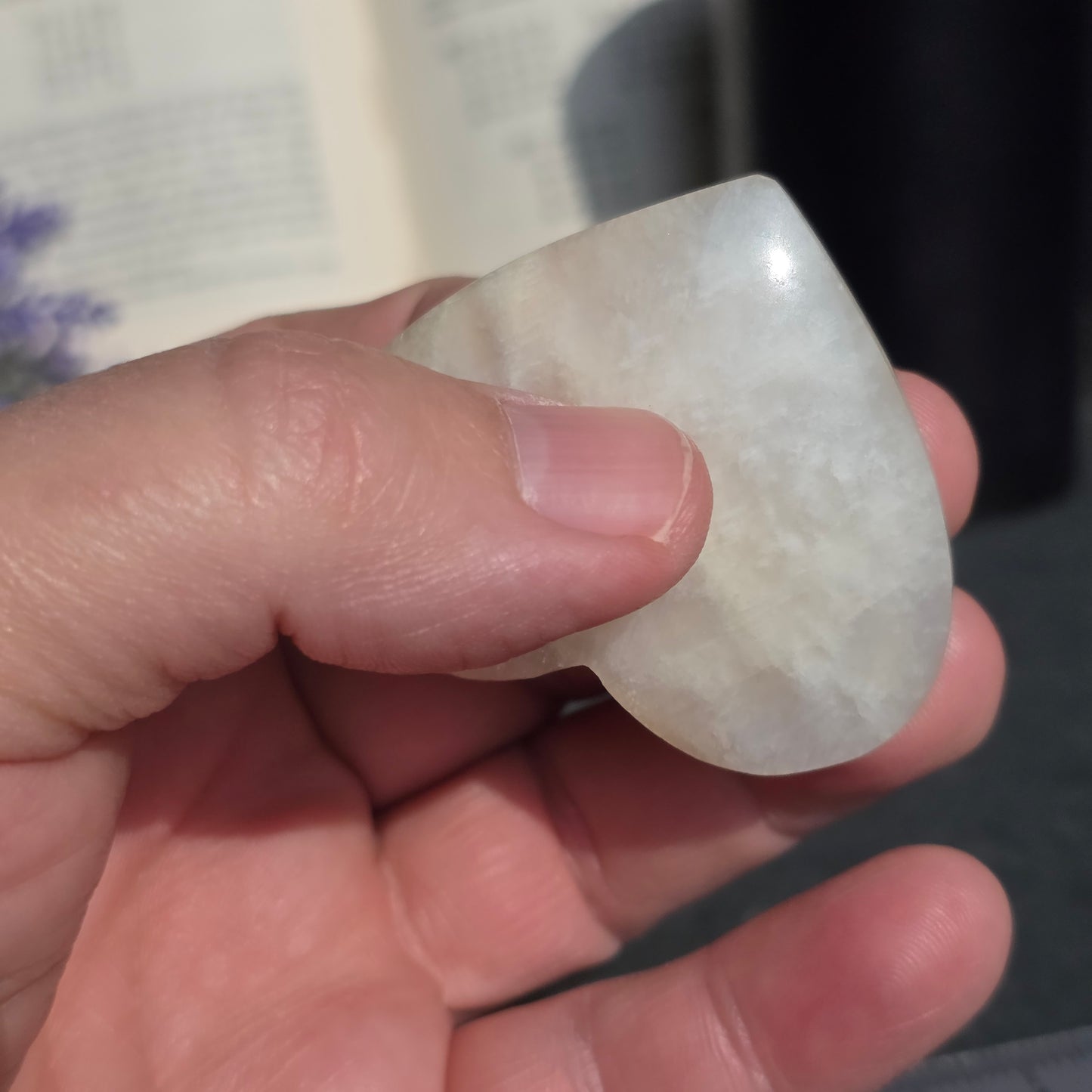 Moonstone Heart Carving | 1473