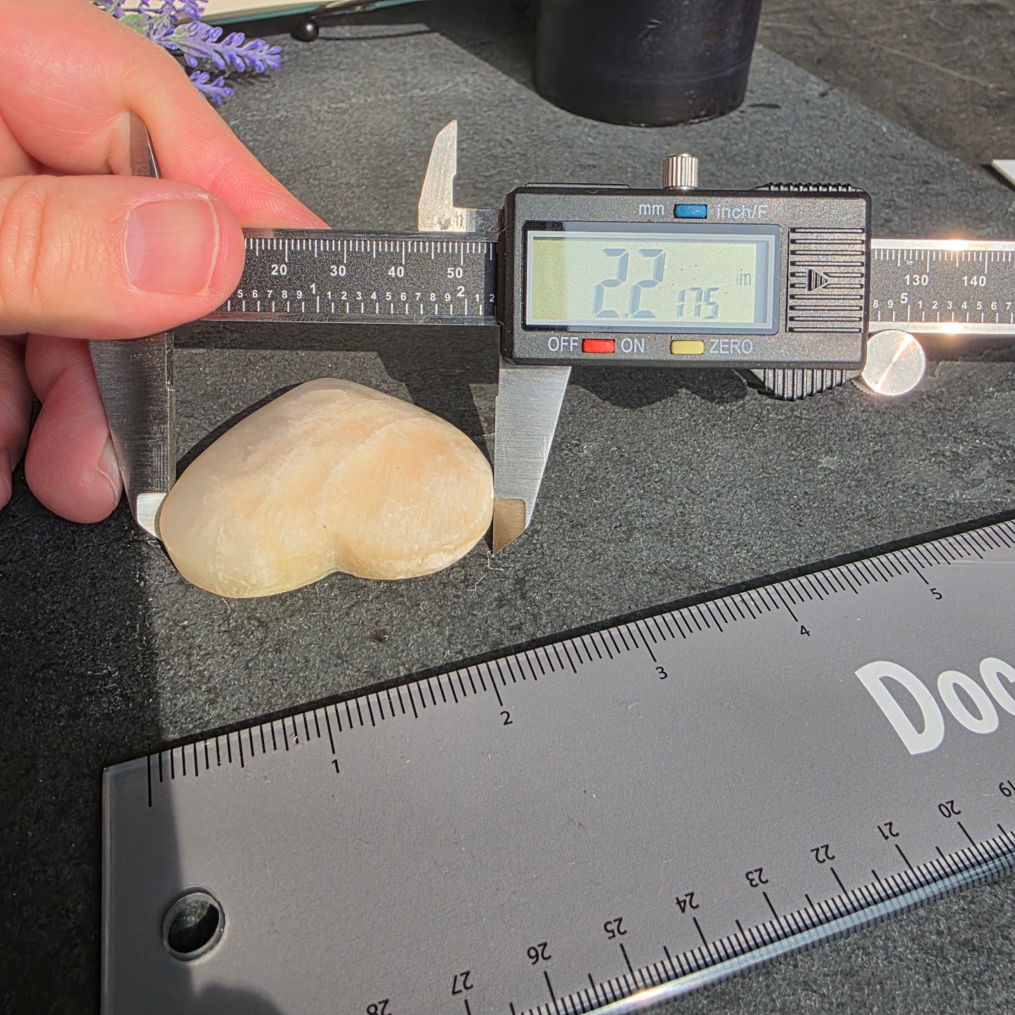 Moonstone Heart Carving | 1473