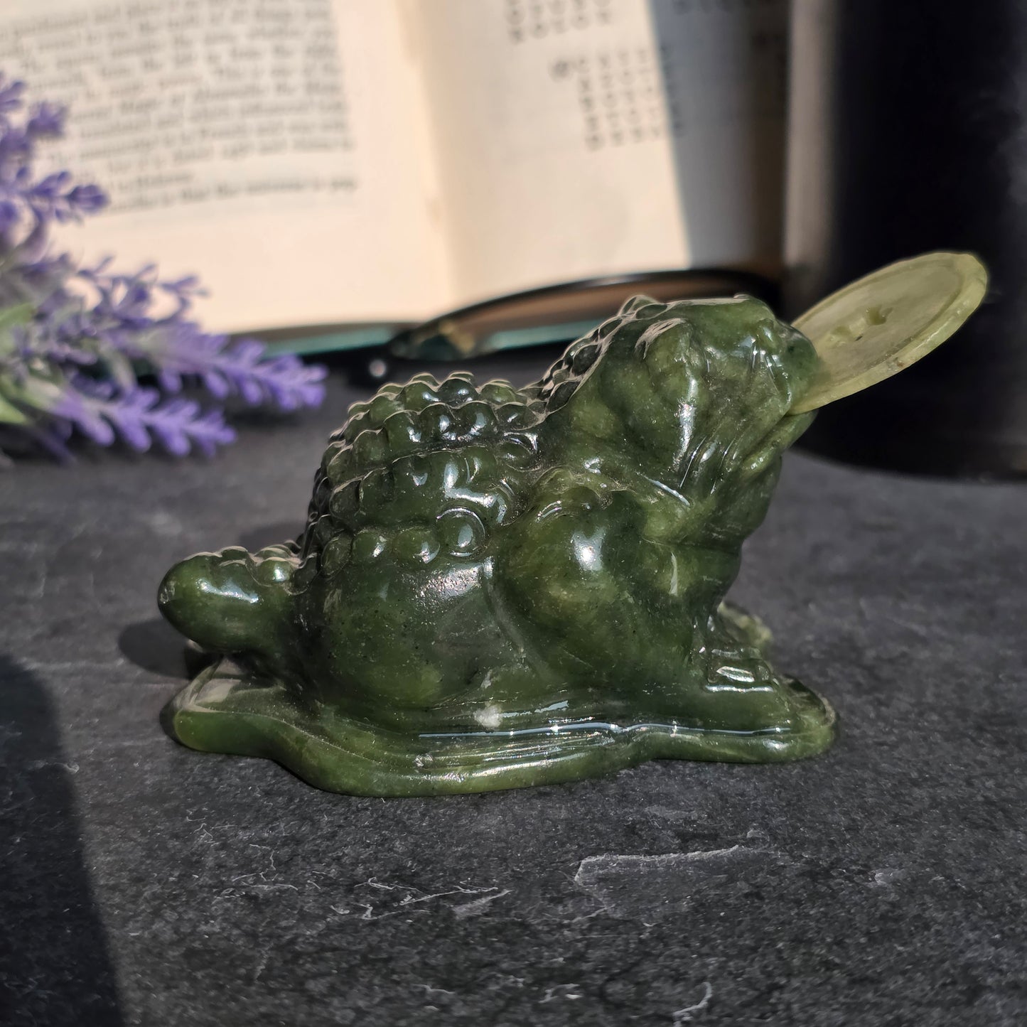 Jade Money Toad Carving | 1125