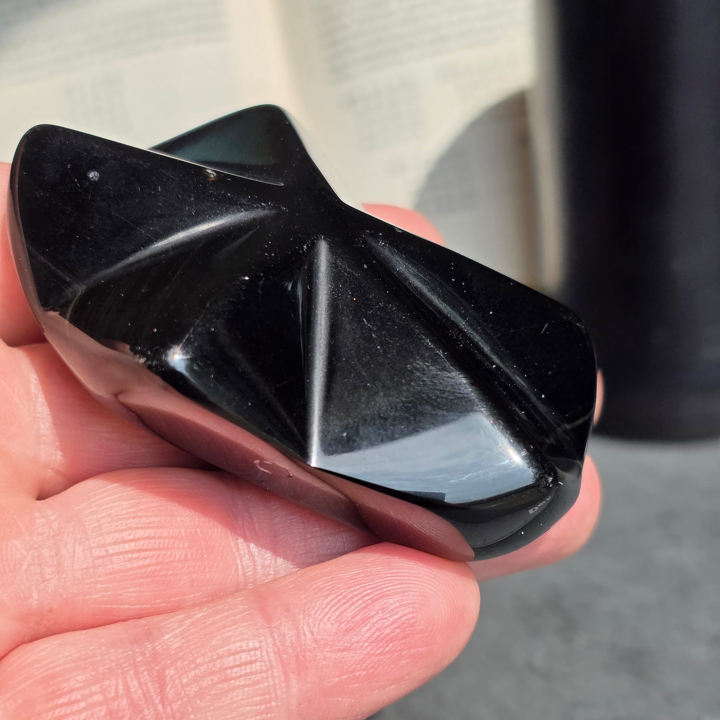 Rainbow Obsidian Star Carving | 1917