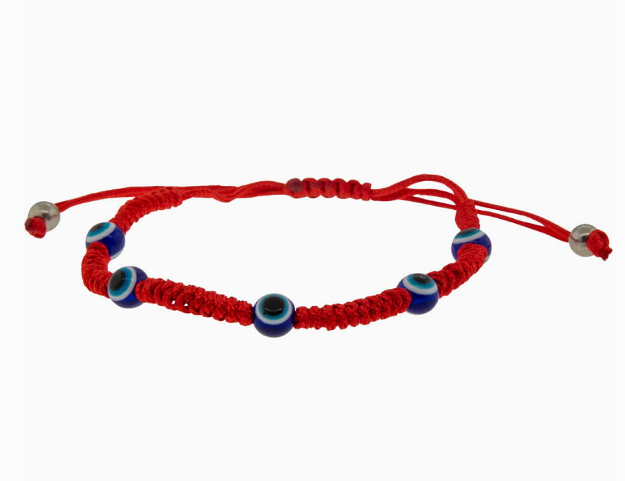Evil Eye Adjustable Bracelet Red (NEW-OPEN) | 3083