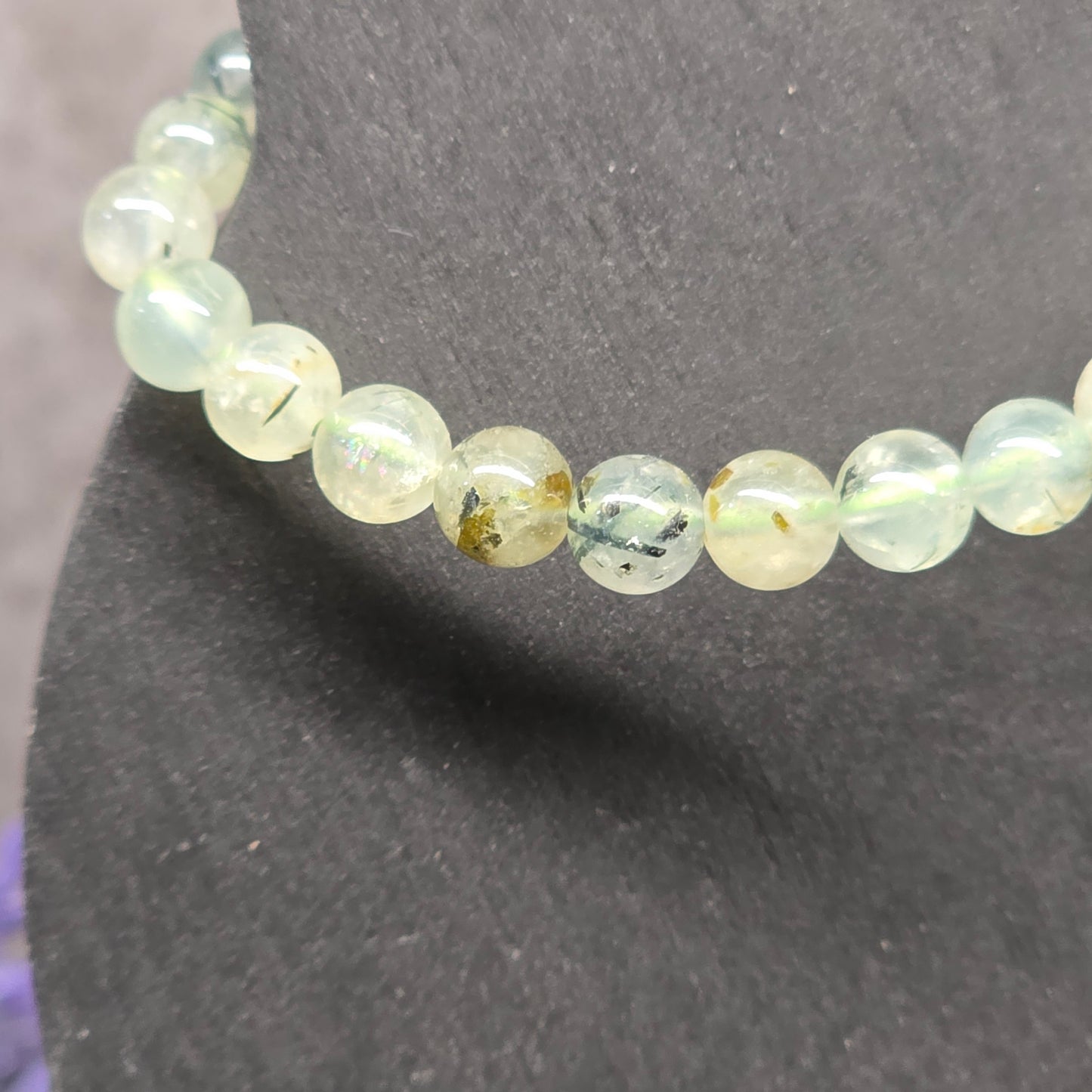 Prehnite Bead Bracelet 6.25"-16cm | 3052