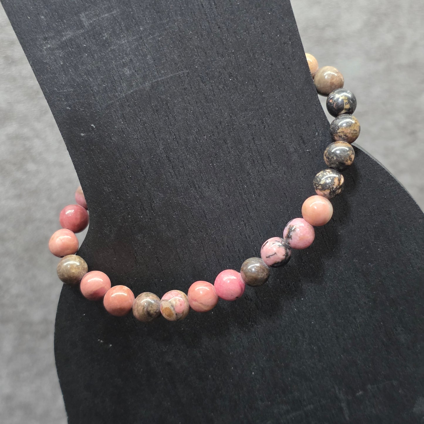 Rhodonite Bead Bracelet | 3336