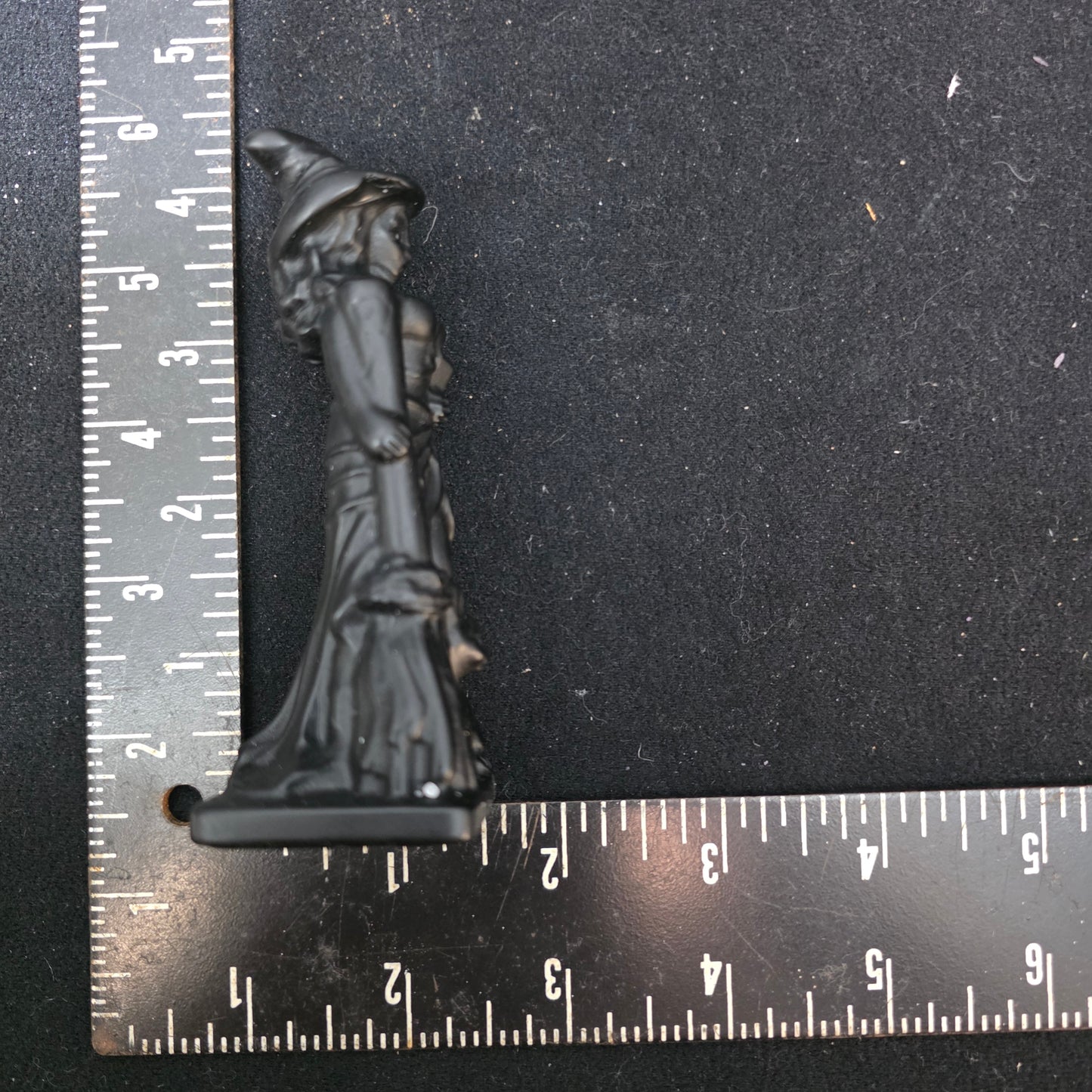 Black Obsidian Witch Carving | 3525