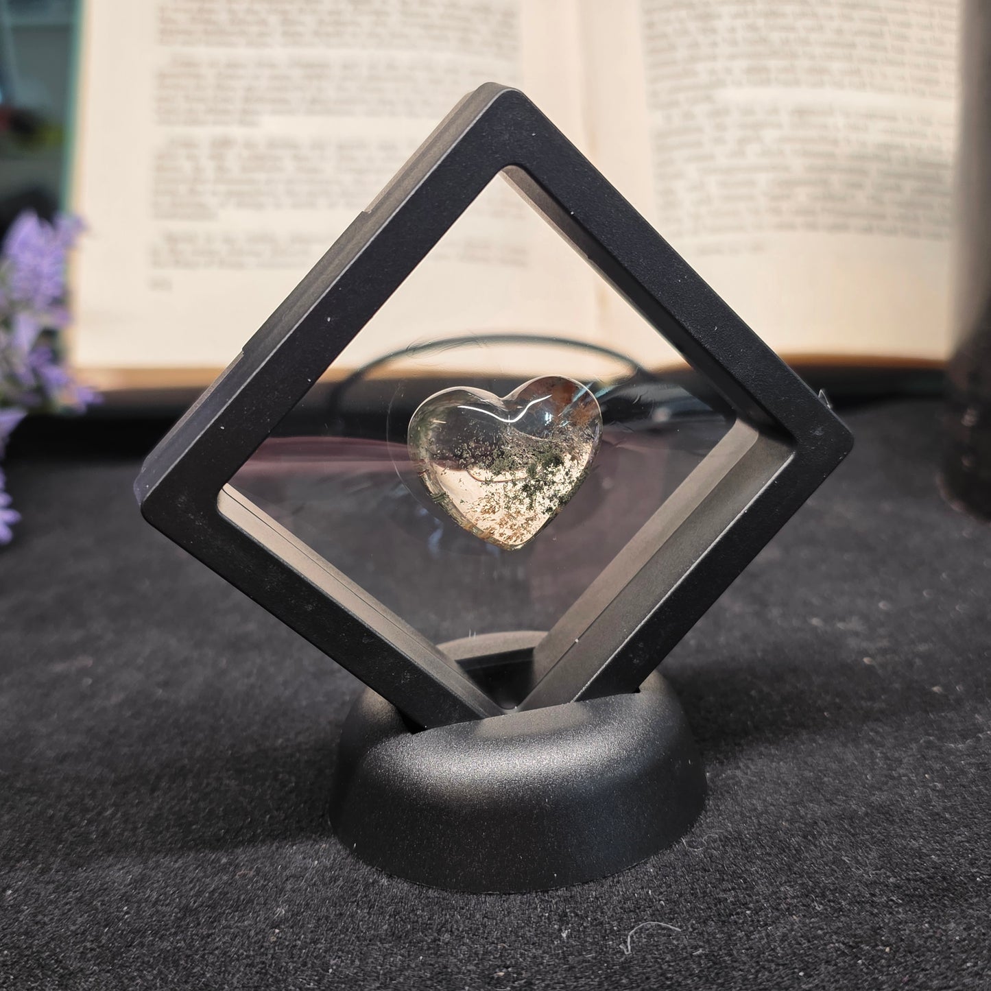 Garden Quartz Heart Carving | 2236