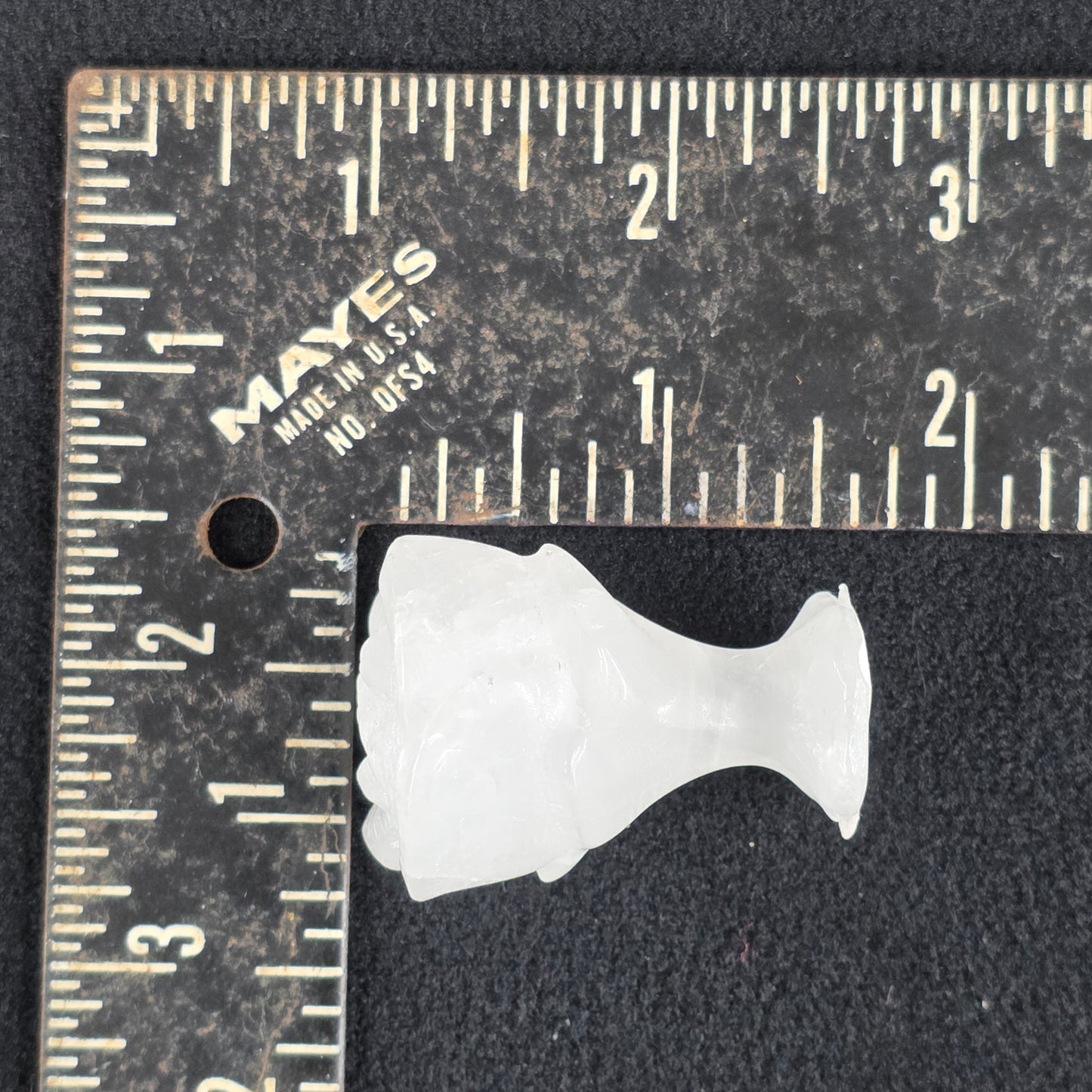 Clear Quartz Rose Carving | 1071