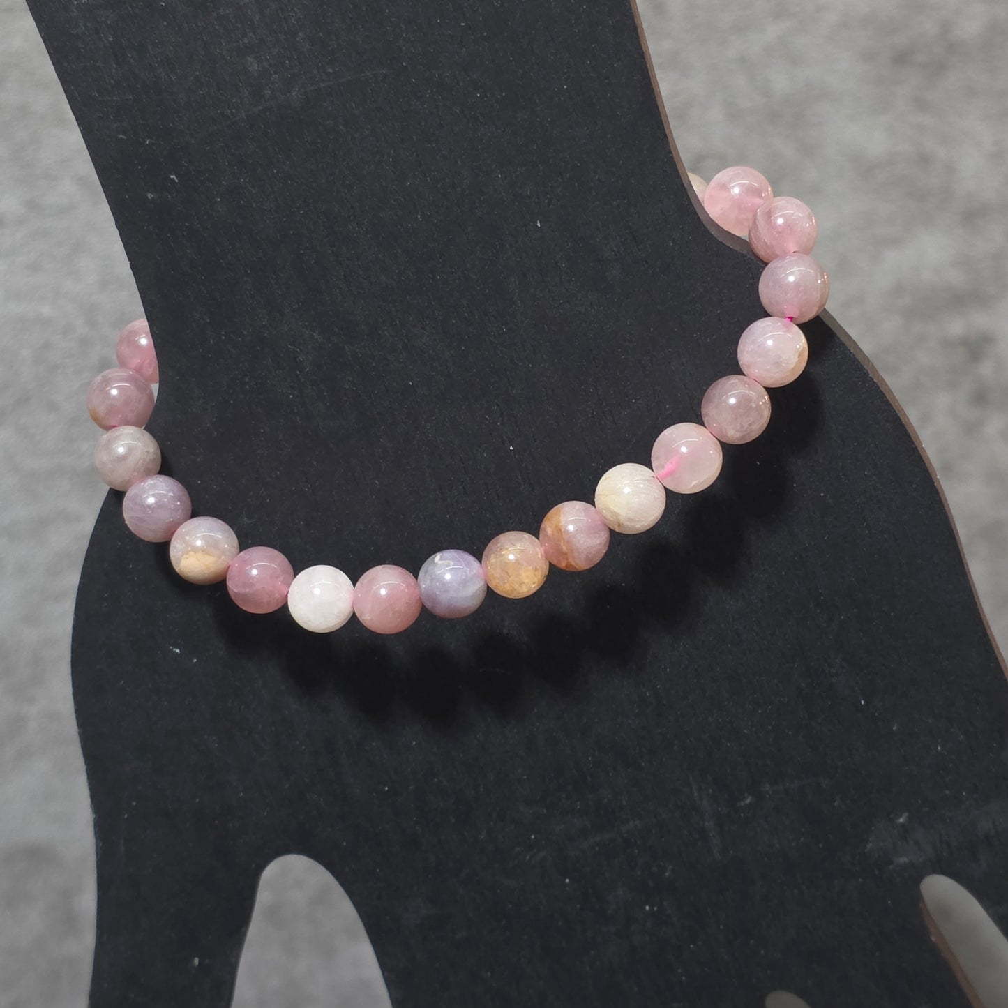 Lavender Rose Quartz Bead Bracelet | 3316