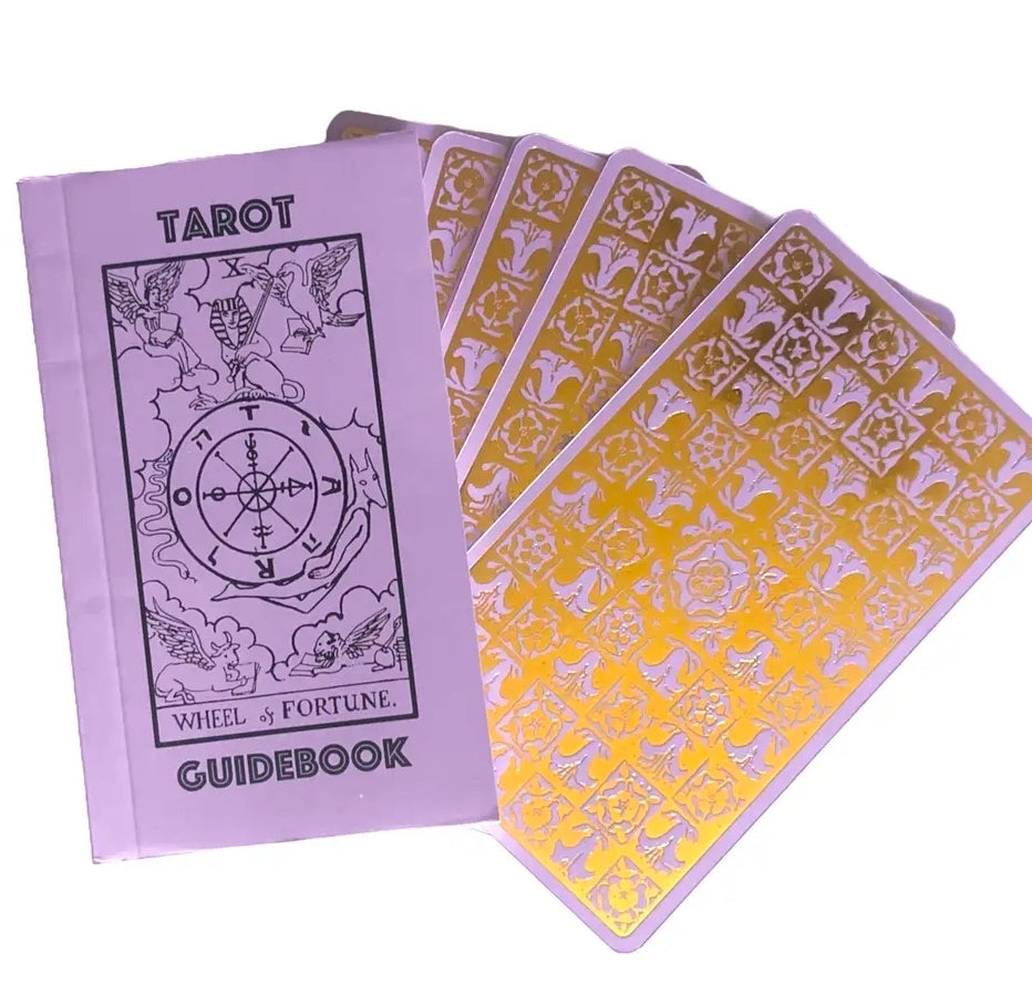 Lavender Gold Foil Tarot & Guide | Classic Tarot Design (NEW-SEALED) | 3652
