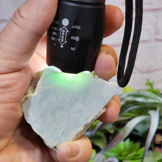 Guatemalan White Ice Jadeite Jade Rough Material | 2318