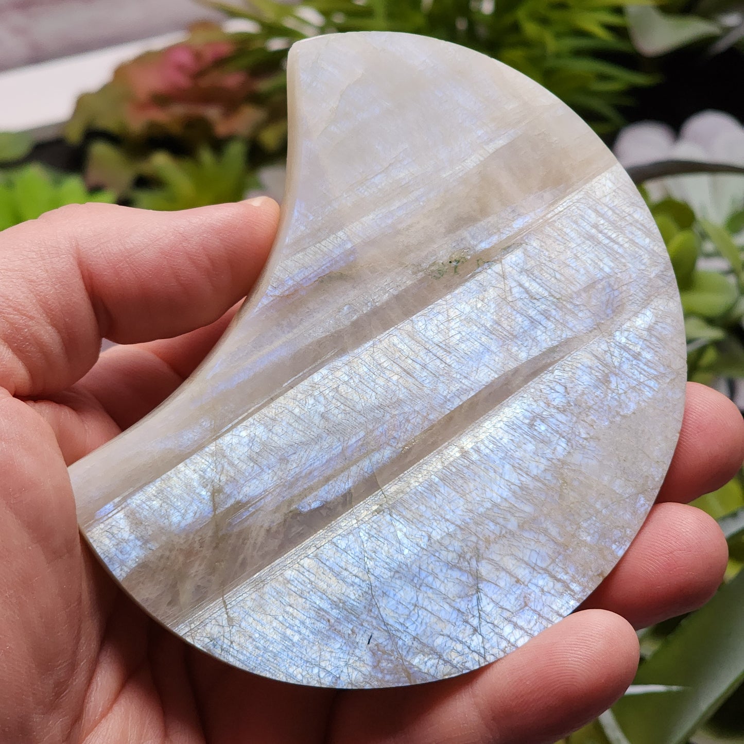 Moonstone Moon Carving | 2782