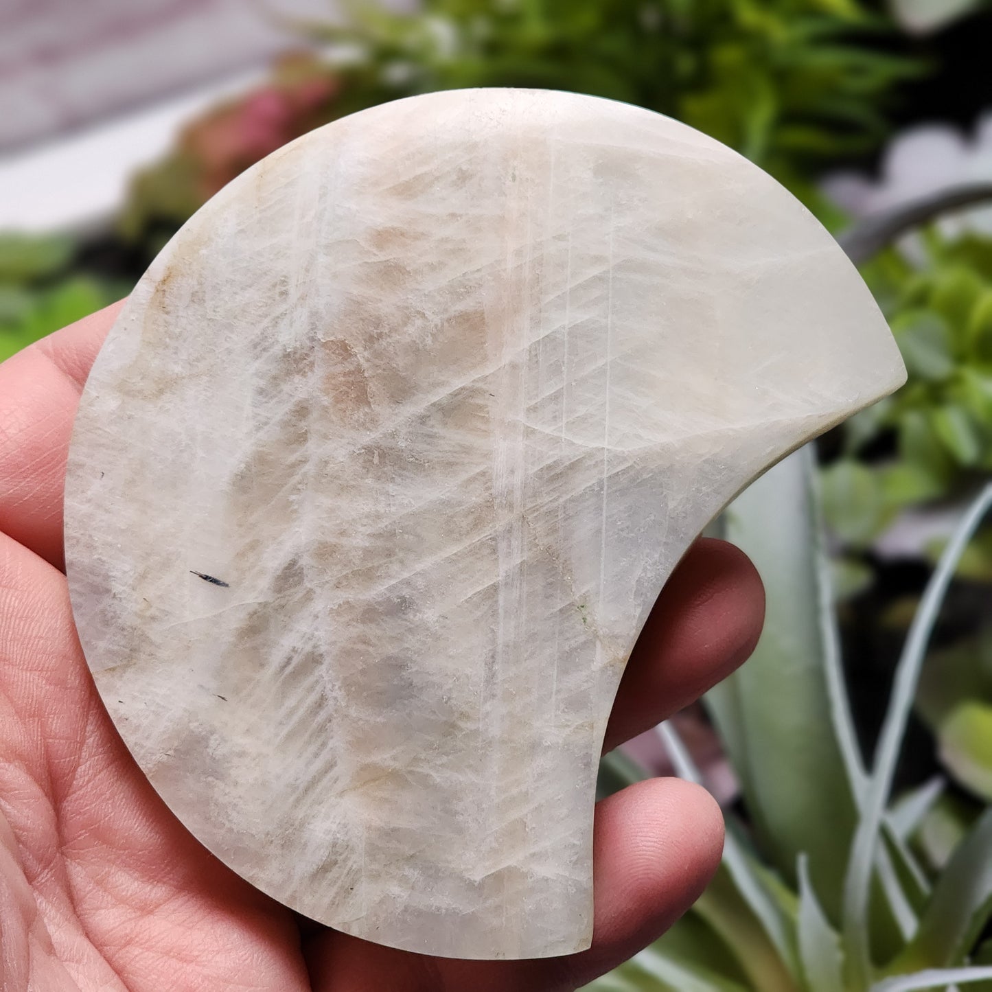 Moonstone Moon Carving | 2782