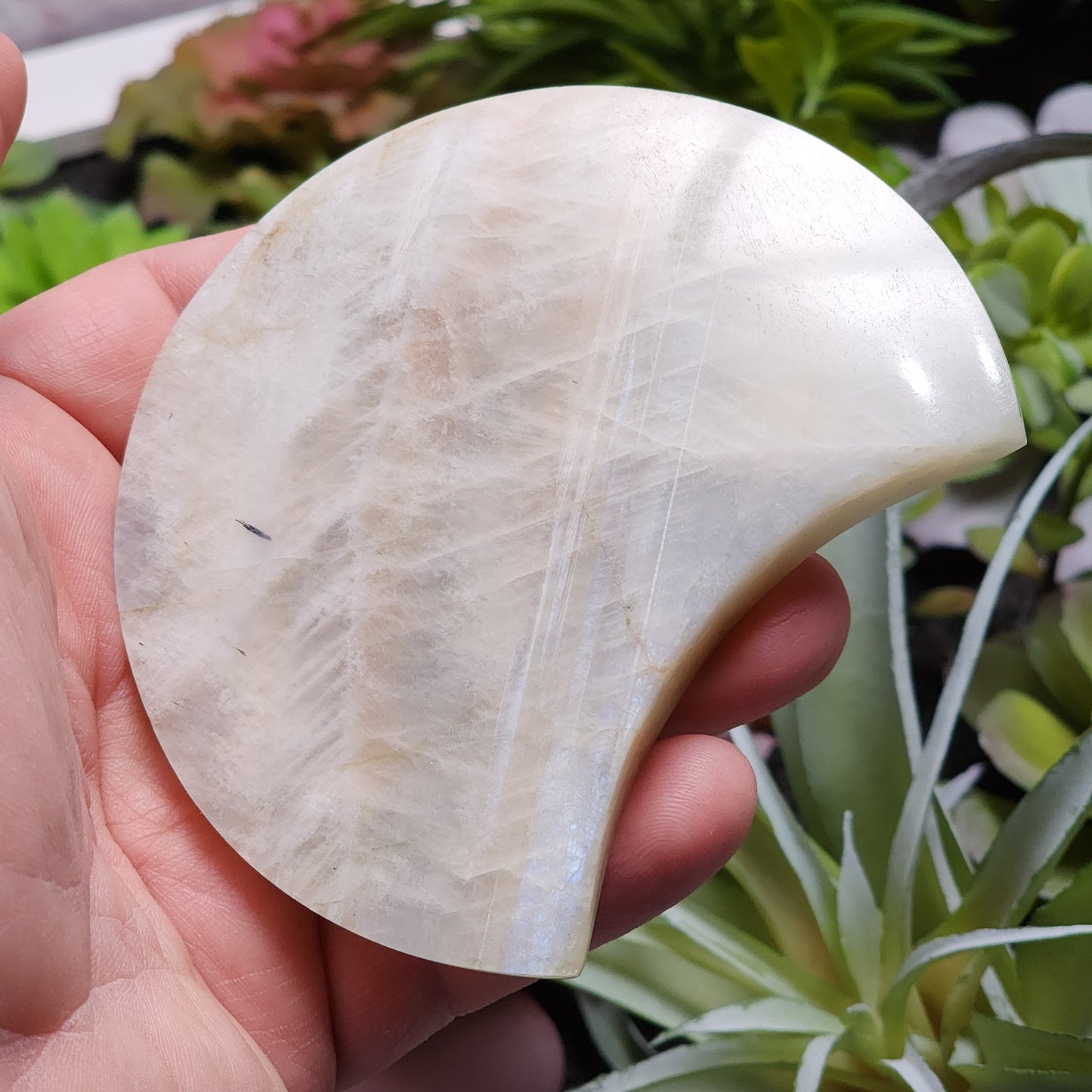 Moonstone Moon Carving | 2782