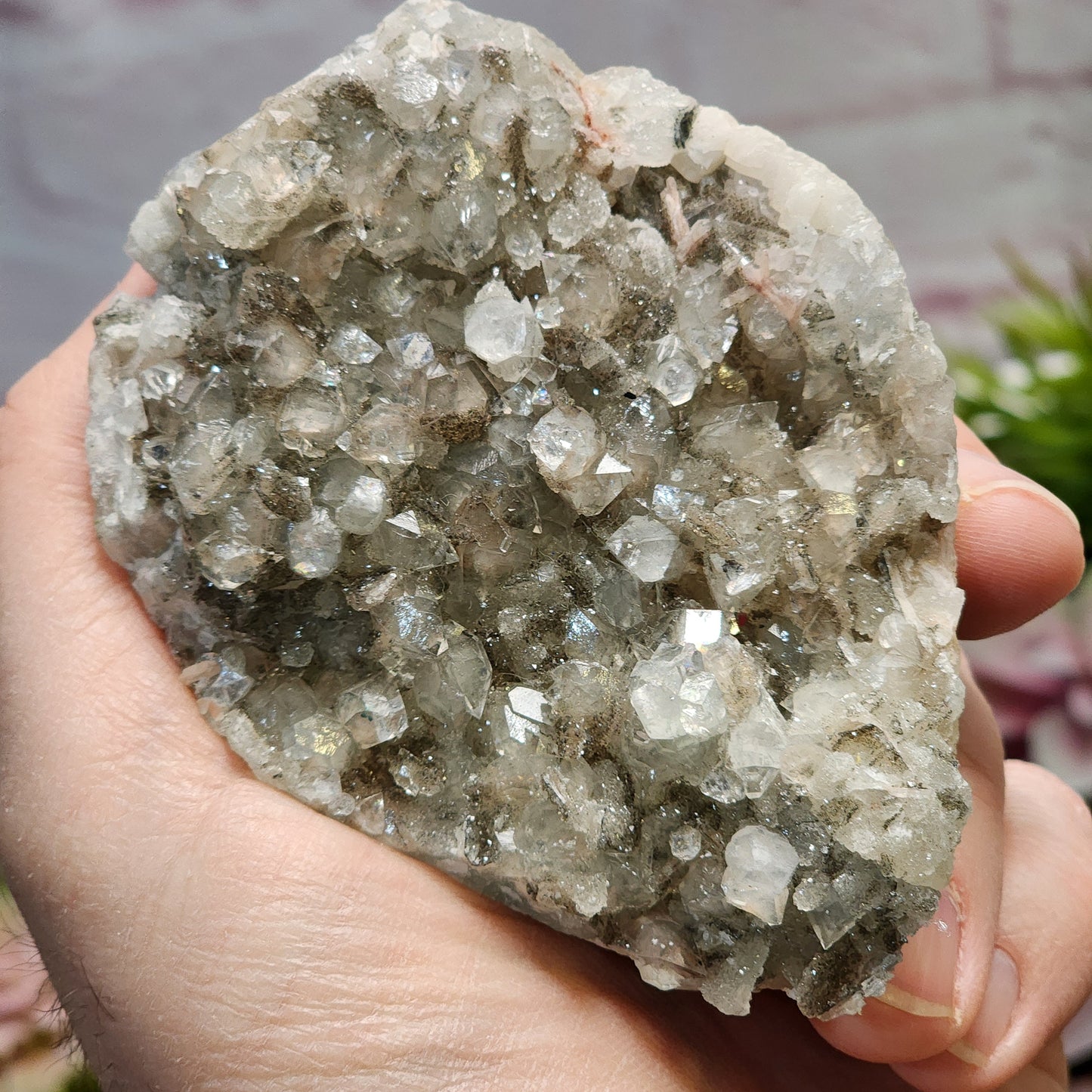 Apophyllite, Pyrite Raw Cluster | 1374