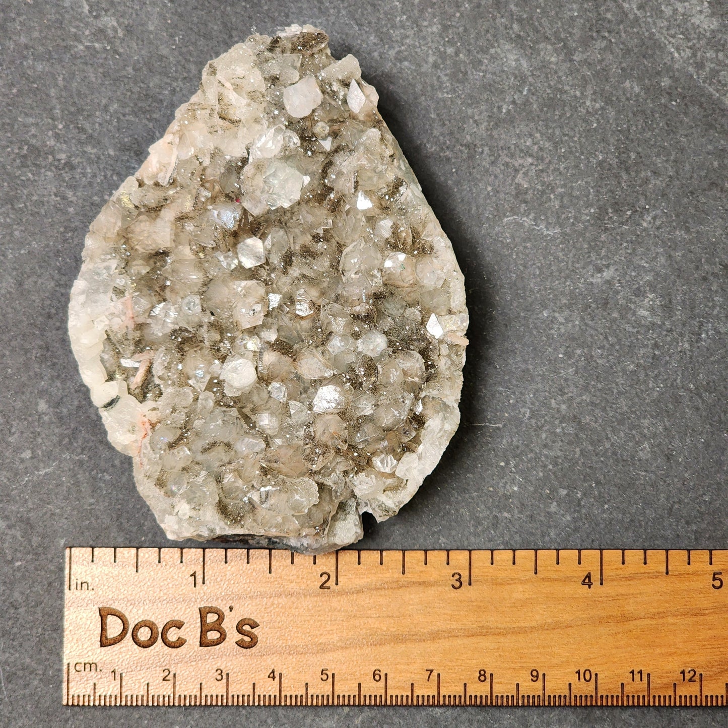 Apophyllite, Pyrite Raw Cluster | 1374