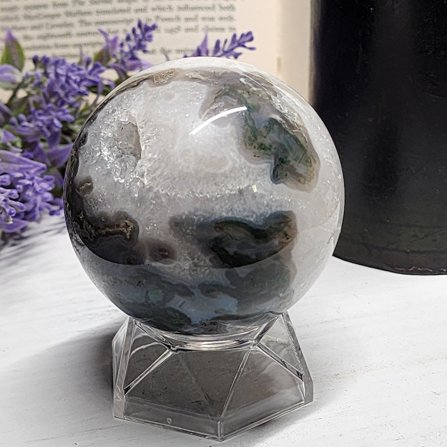 Moss Agate Sphere | 2230