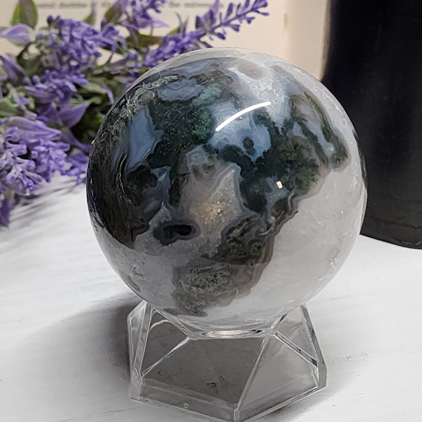 Moss Agate Sphere | 2230