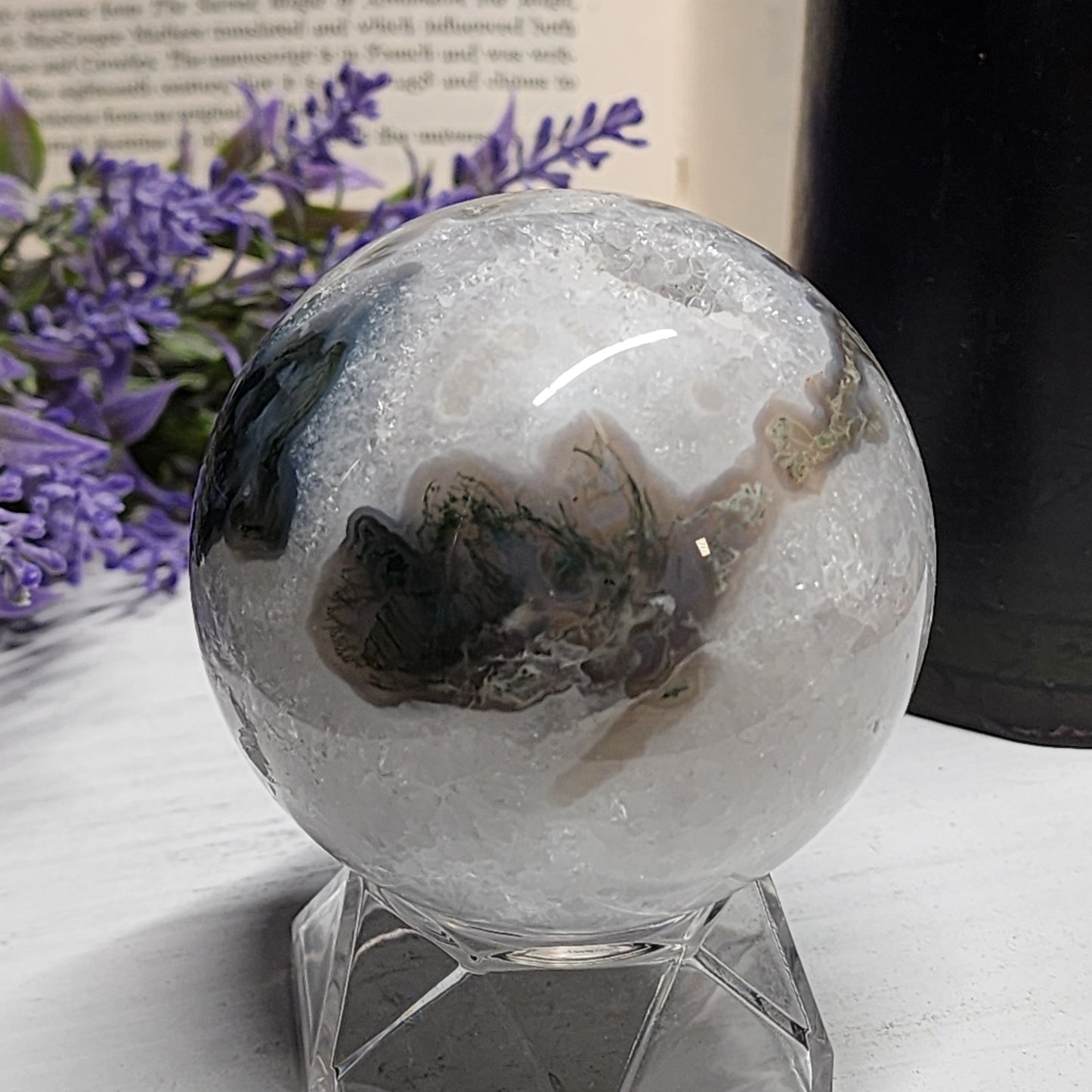 Moss Agate Sphere | 2230