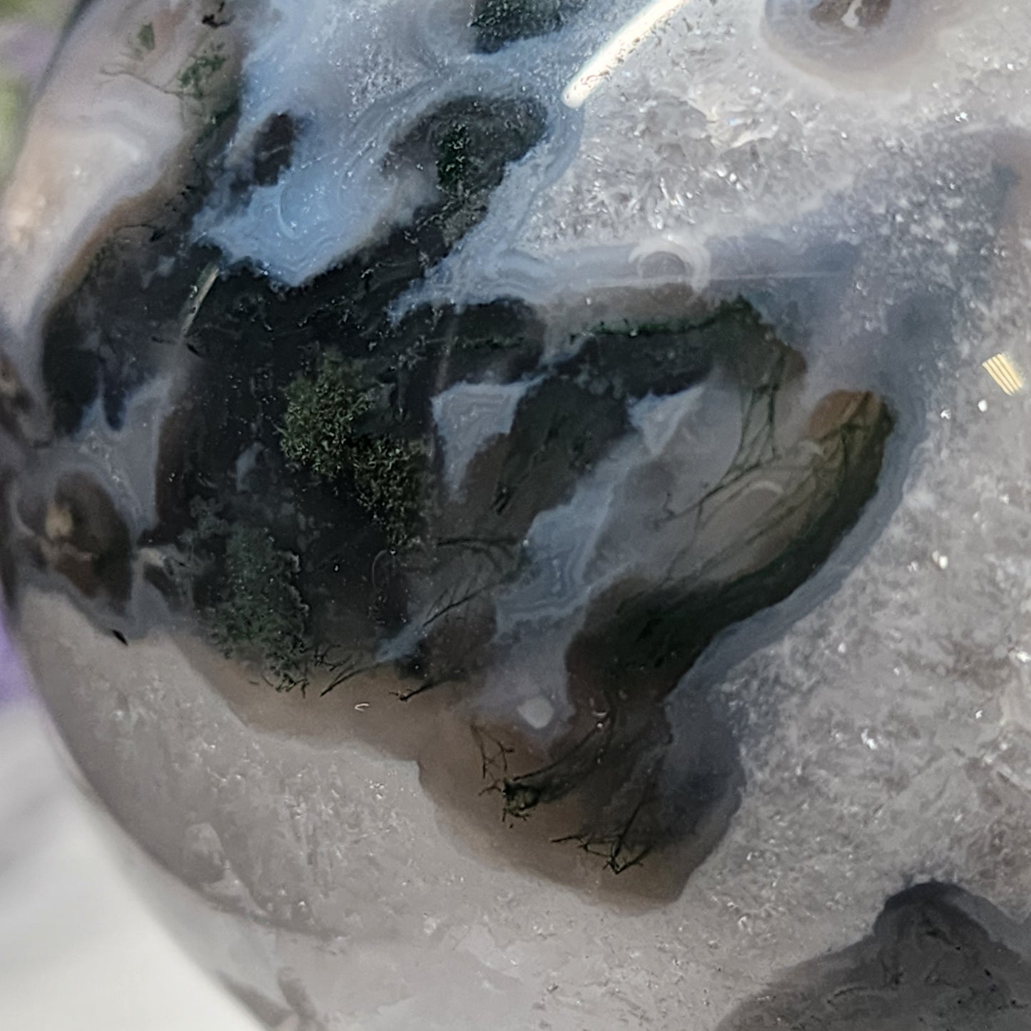 Moss Agate Sphere | 2230