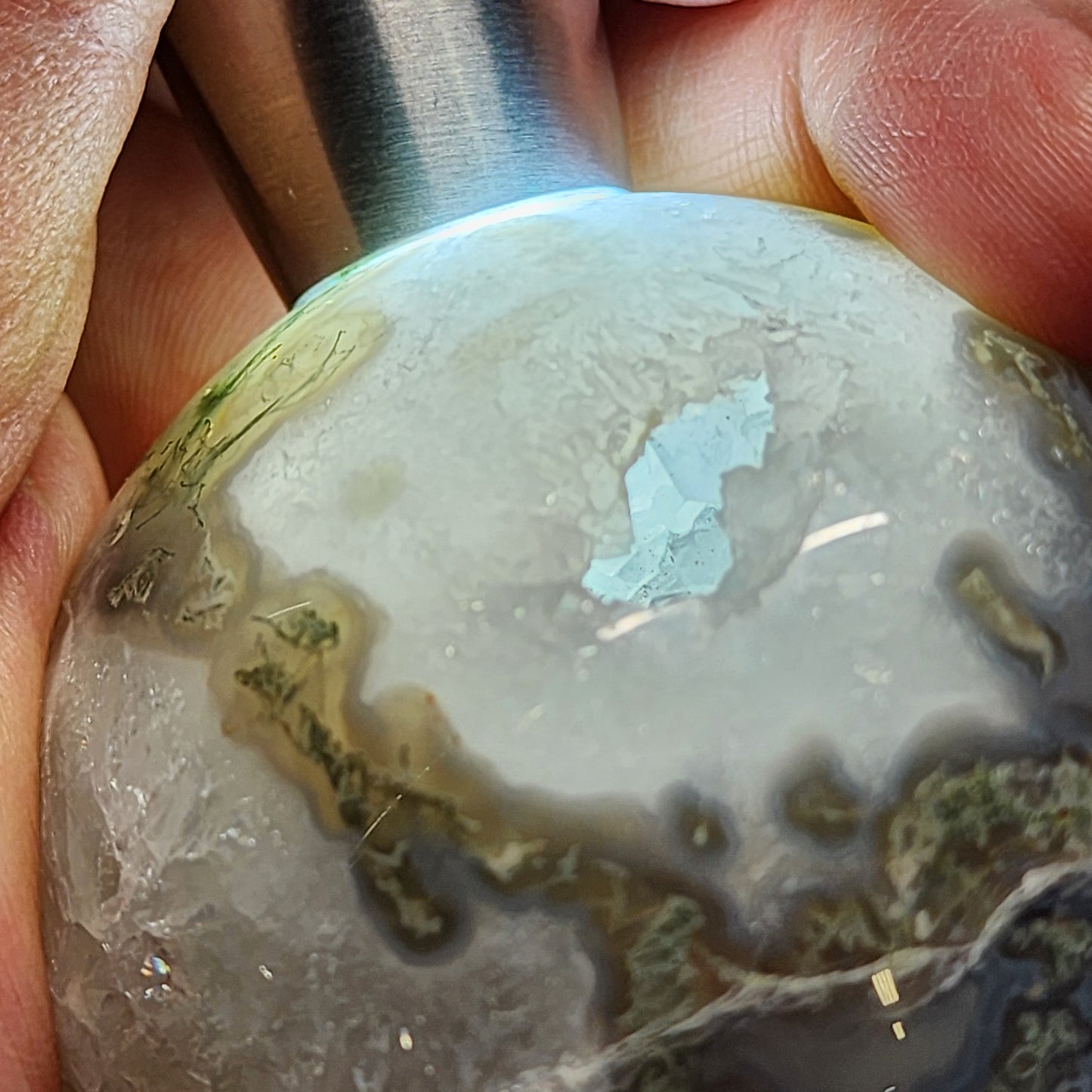 Moss Agate Sphere | 2230