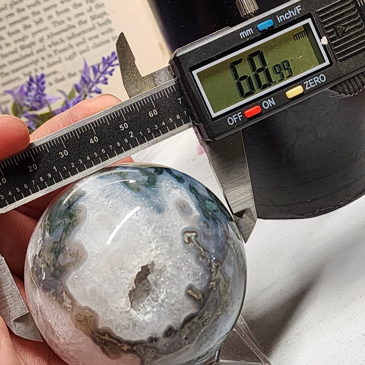 Moss Agate Sphere | 2230