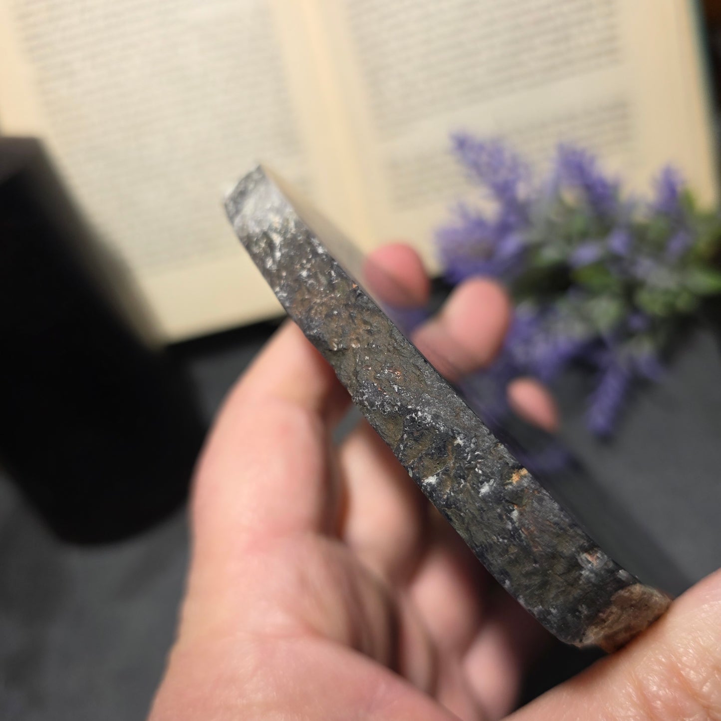 Natural Green and Purple Fluorite Slab | 1566