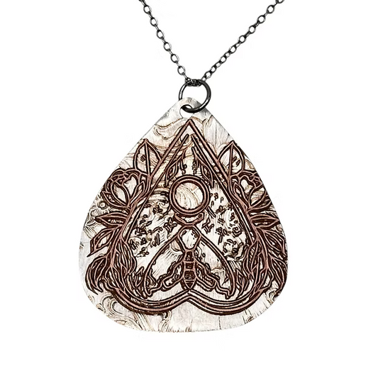 Death Moth Planchette Necklace (NEW-OPEN) | 3069