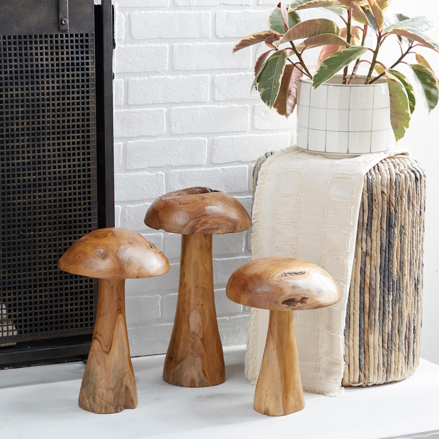 3-piece Teak Mushroom | 3033