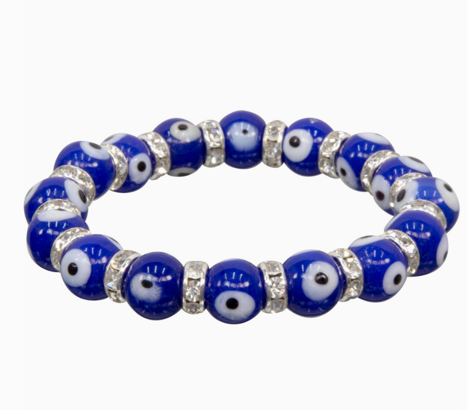 Evil Eye Glass Bead Protection Bracelet (NEW-OPEN) | 3085